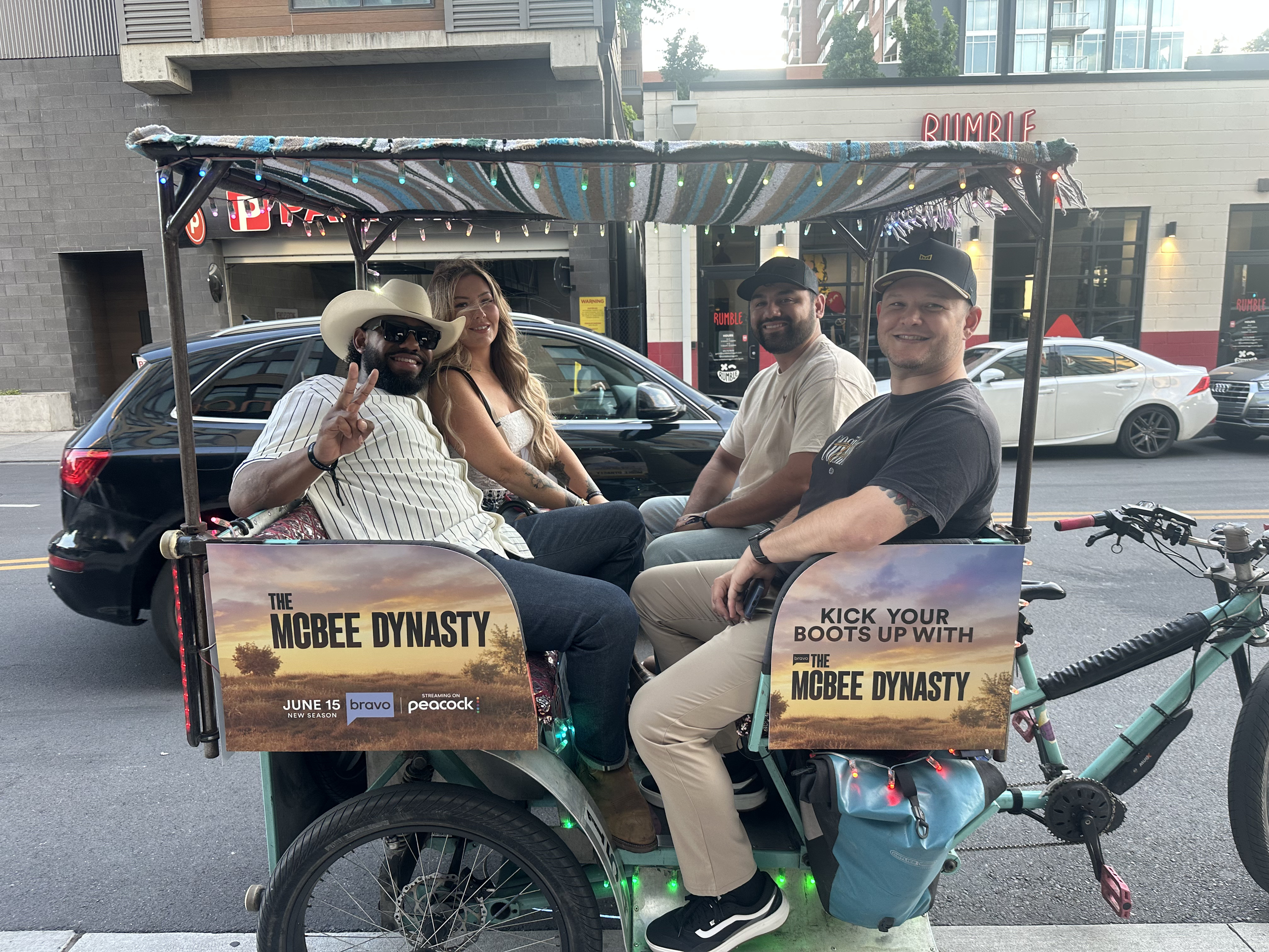 Nashville brand activation, branded pedicab Nashville, sponsored rides Nashville, branded event transportation, Nashville experiential marketing, mobile brand activation Nashville, branded transportation Nashville