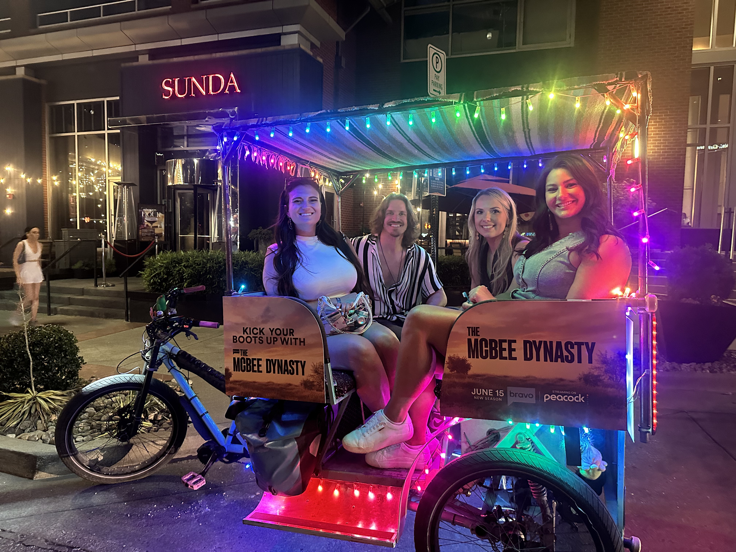 Nashville brand activation, branded pedicab Nashville, sponsored rides Nashville, branded event transportation, Nashville experiential marketing, mobile brand activation Nashville, branded transportation Nashville