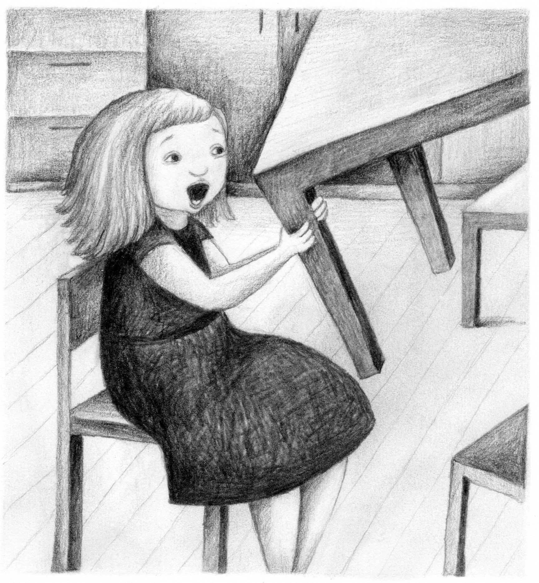 She ate the table/The girl who ate the world 