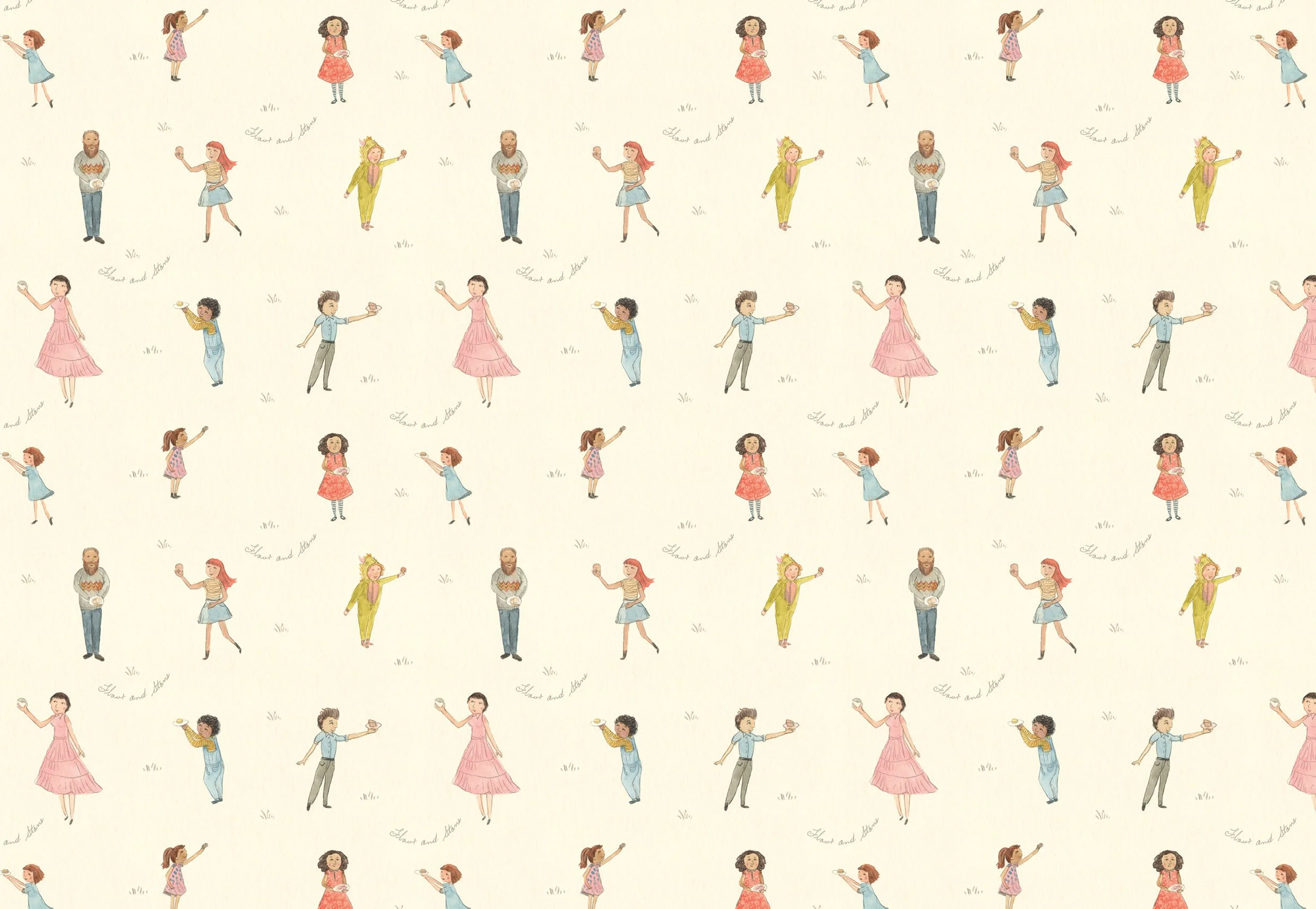 Wrapping paper/Flour and Stone