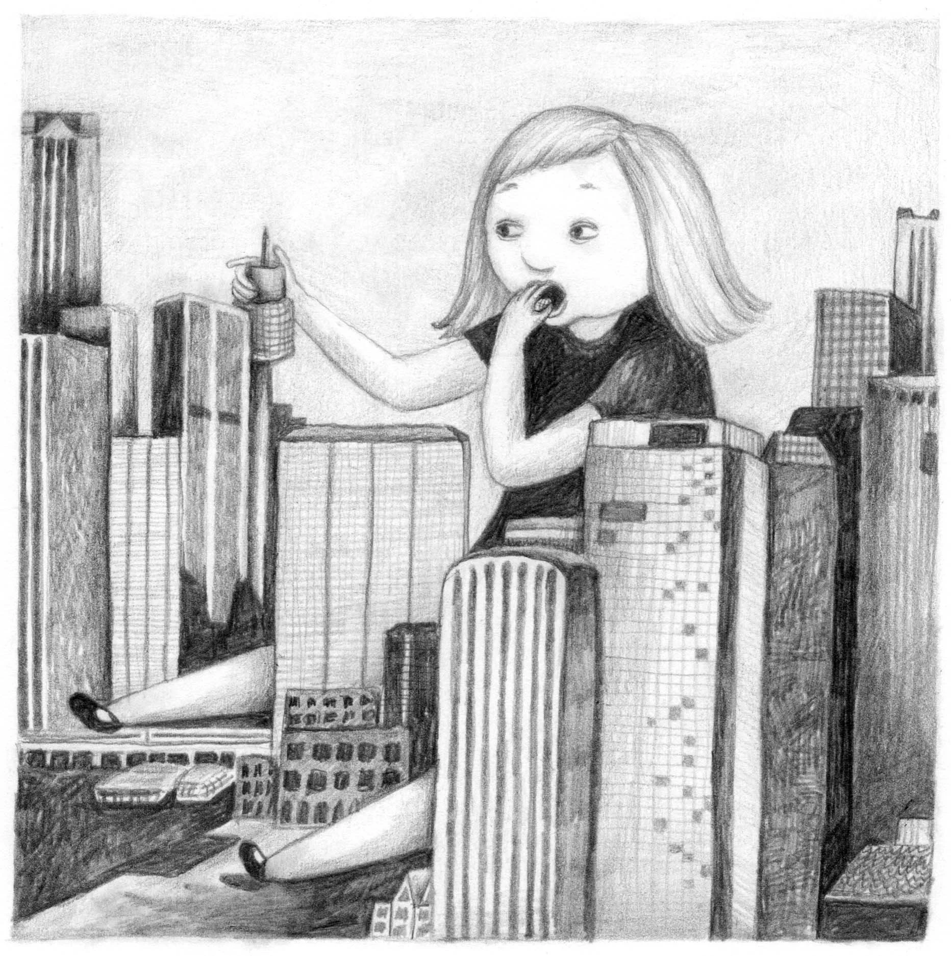 She ate the city/The girl who ate the world 
