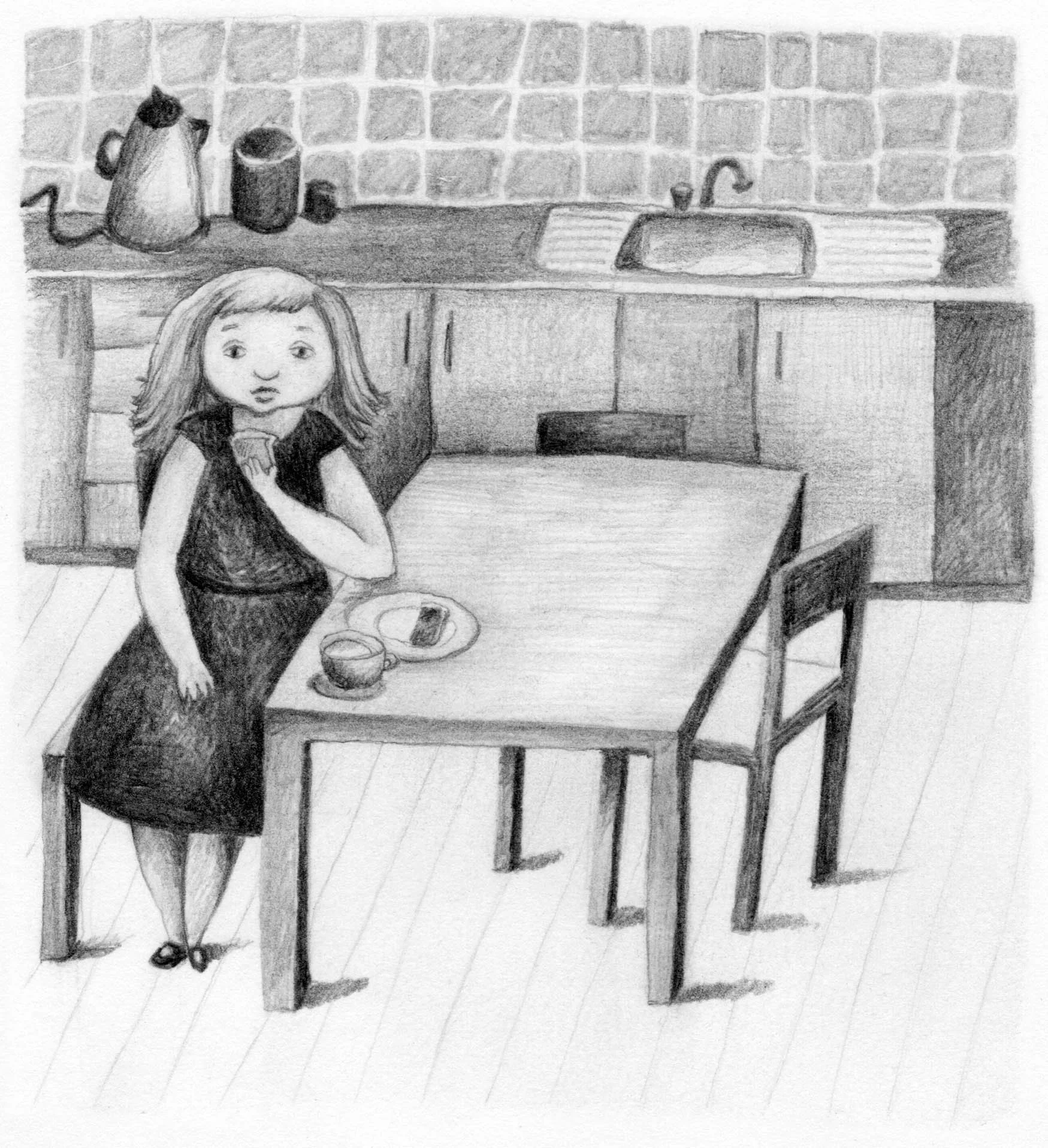 Tea and toast for breakfast/The girl who ate the world 
