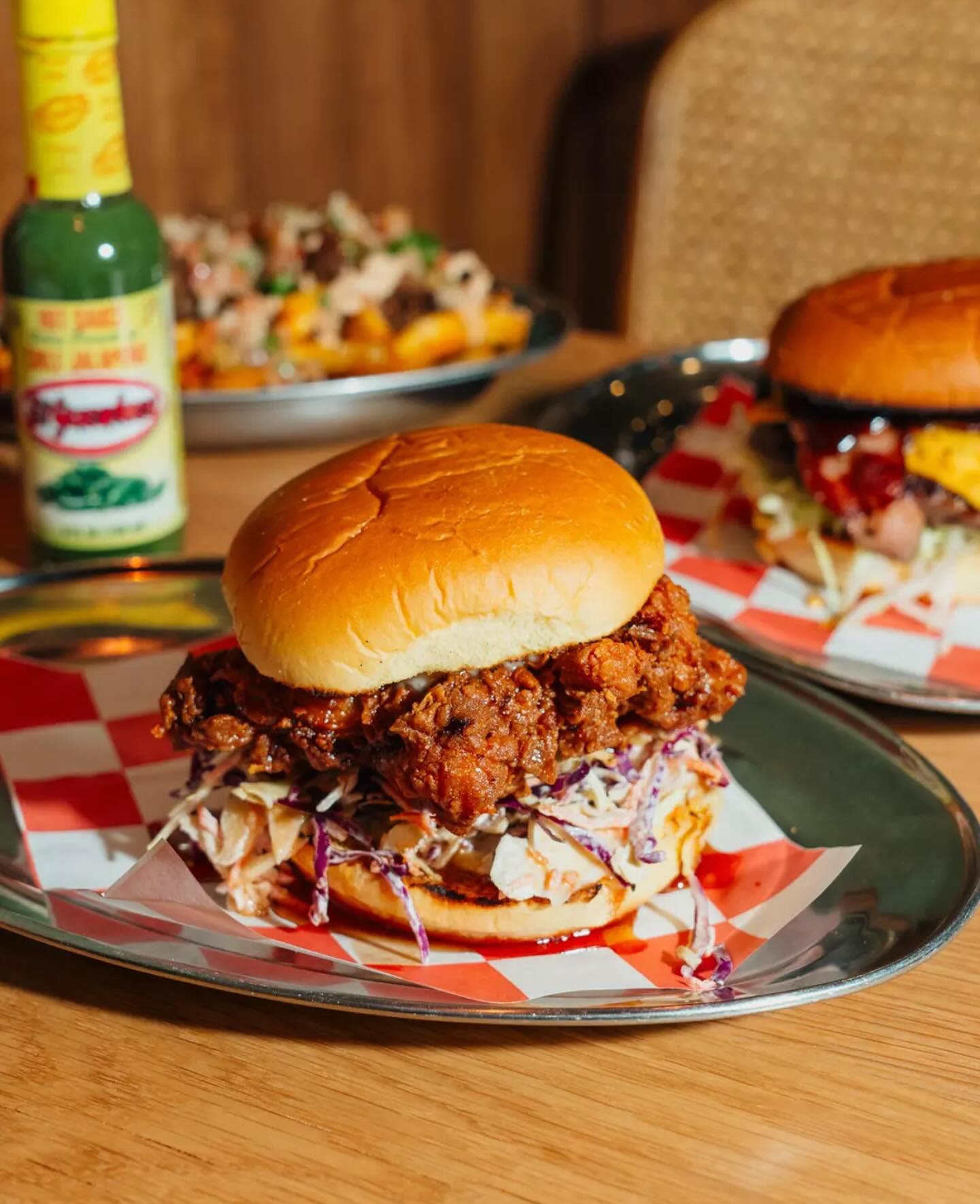 FREE BURGERS?! What the heck .. let&rsquo;s DO IT. Buy one get ONE FREE tonight /Wednesday 4th June. Just ask us. Maybe try our Southern Fried Hot Honey Chicken Burger 🍔 🍗 with slaw