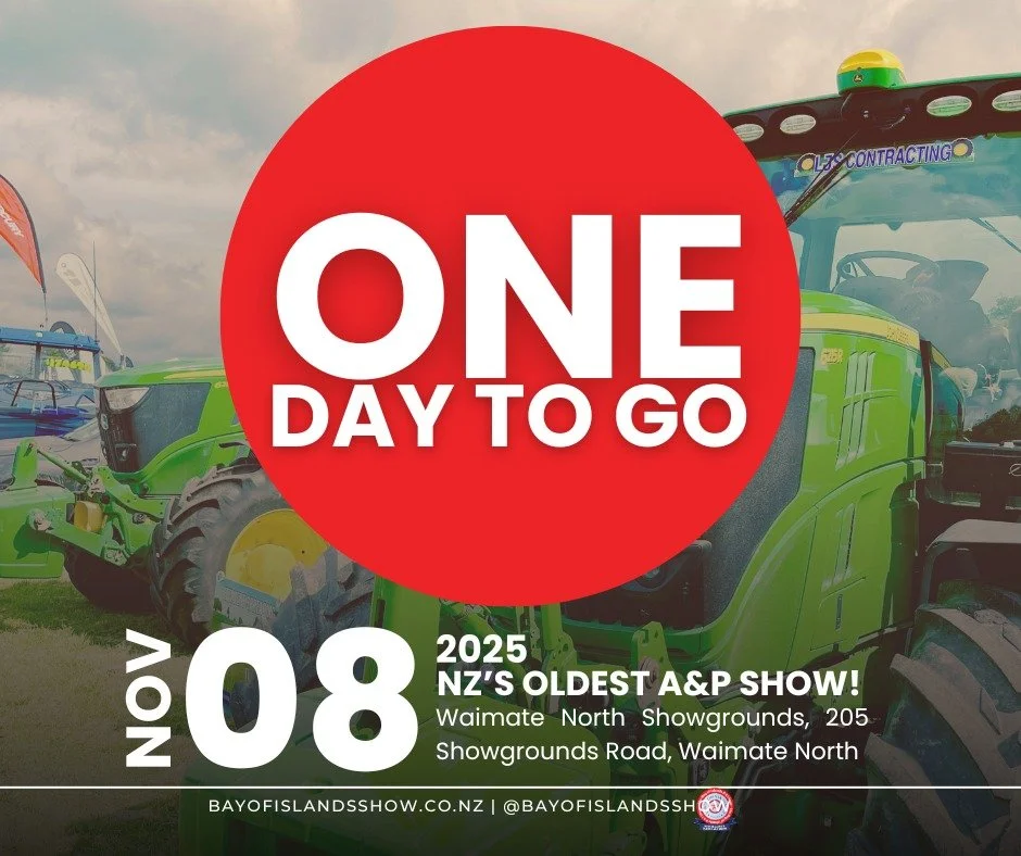 SHOW DAY IS TOMORROW!✨😍🥳🤩

We cannot wait to bring you candy floss, kids rides, ponies, calf club, Savouring the Source, the yarns, the Muddy Gumboot, the craft stalls &amp; the tractors, the hot dogs, alllllll the good stuff you get at the Show!
