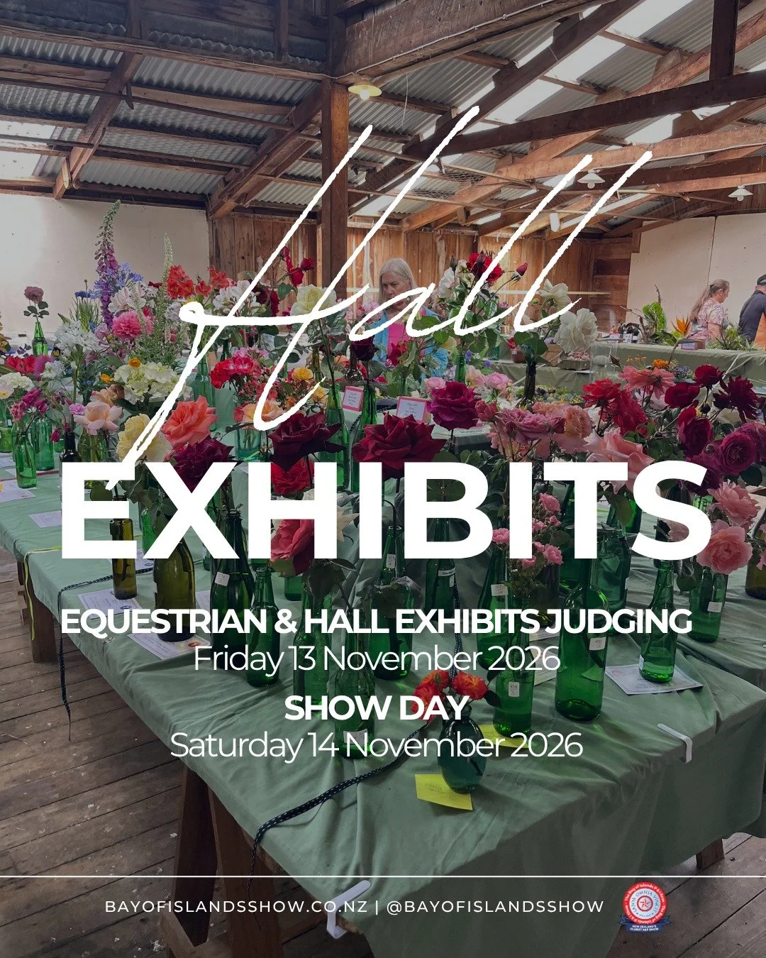 HALL EXHIBITS | 2026 ENTRIES

Whether it&rsquo;s photography, children&rsquo;s art, baking, growing, making or creating, it&rsquo;s time to start thinking about your entries for the 2026 Bay of Islands Show Hall Exhibits. There&rsquo;s a new entry pr
