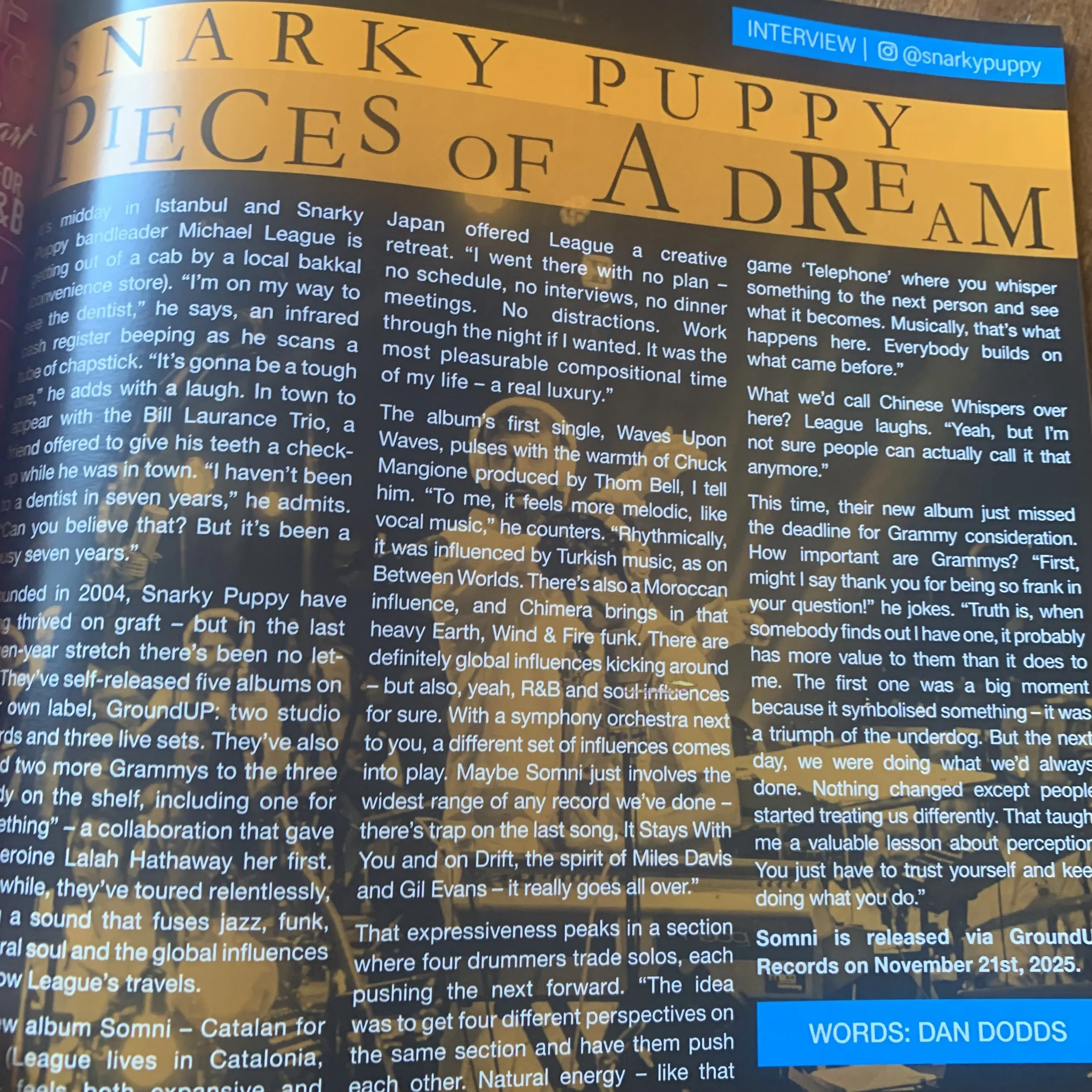  Blues & Soul November 2025   Snarky Puppy feature     Click here to buy  