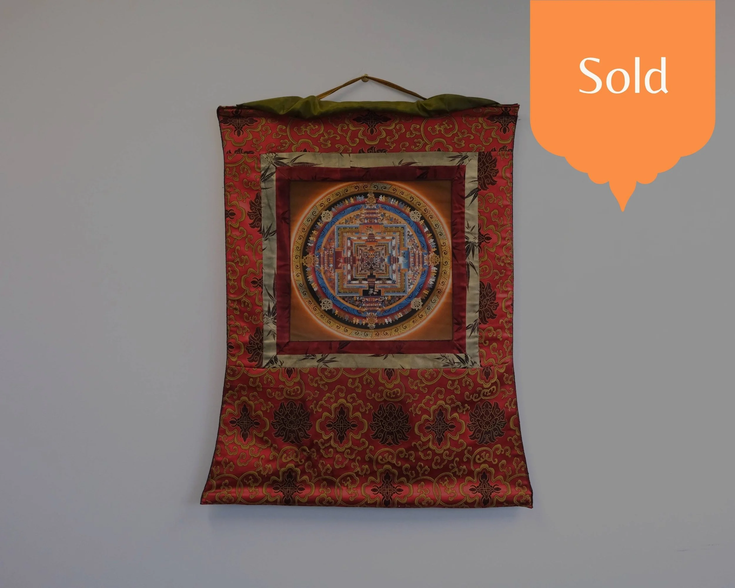 SOLD - Kalachakra Mandala Traditional Thangka