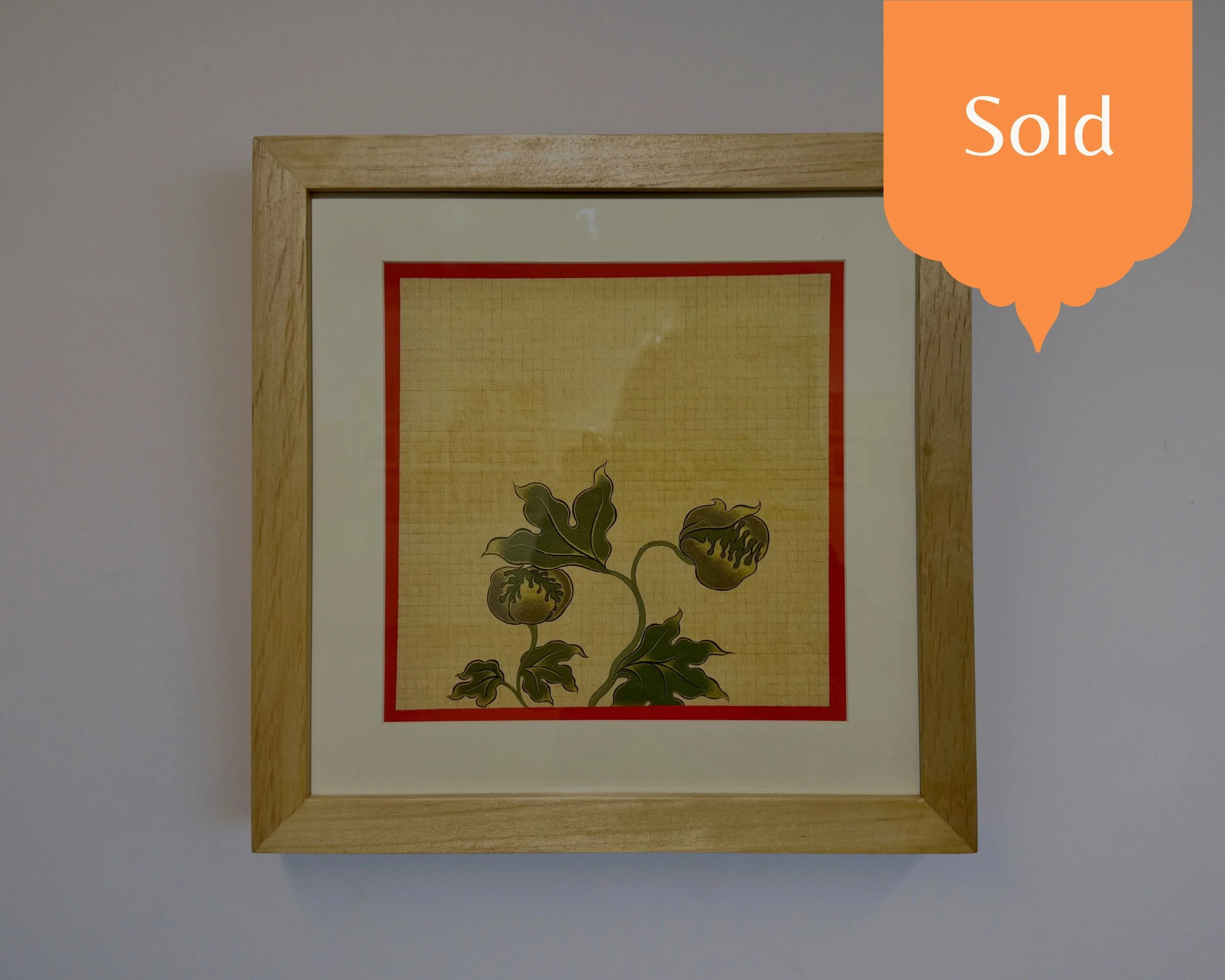SOLD - 'Allo and Cotton' painting by Tashi Lama (2025)