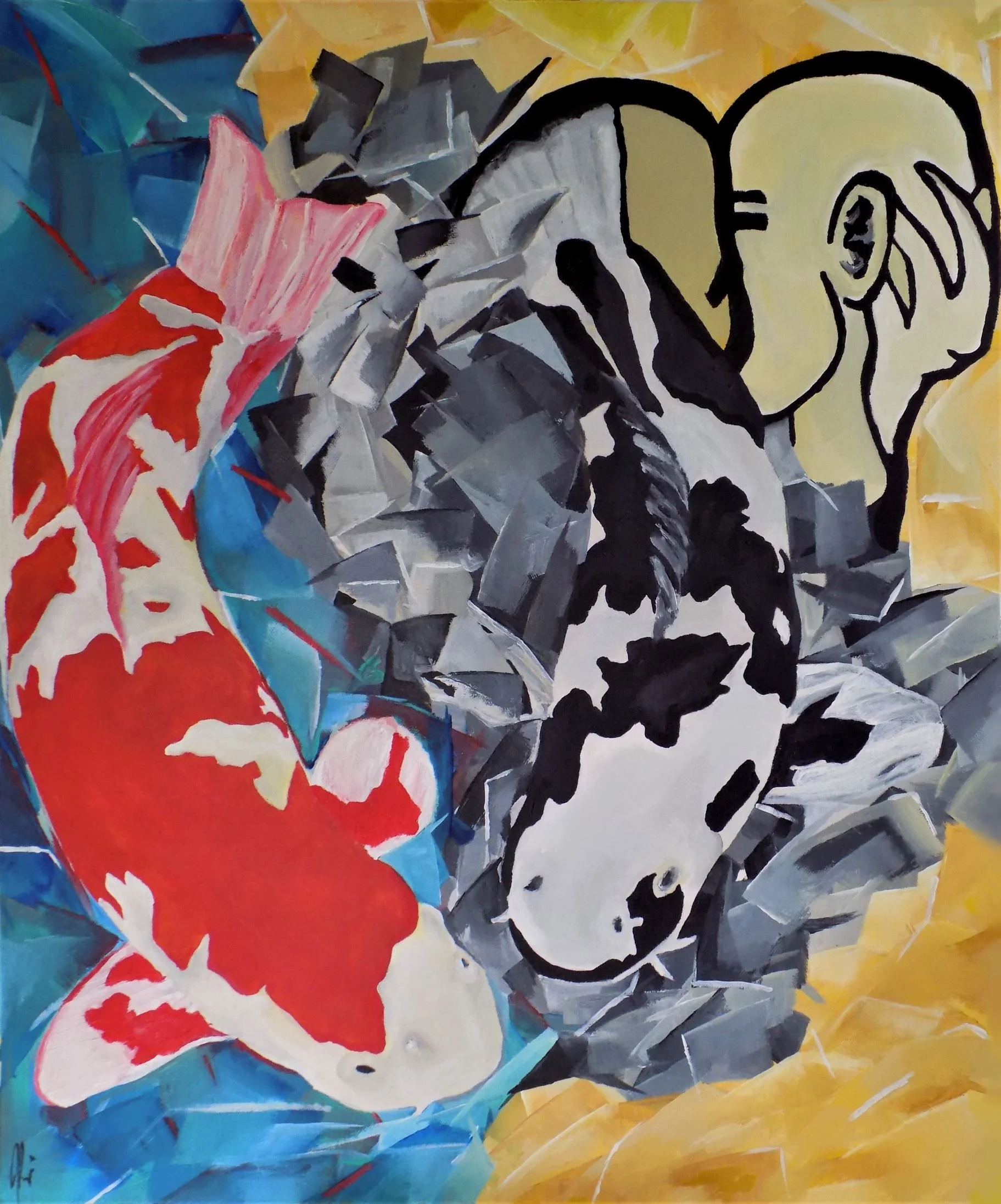 The Lovers In-between 
Acrylic on Canvas
Click on image for more information