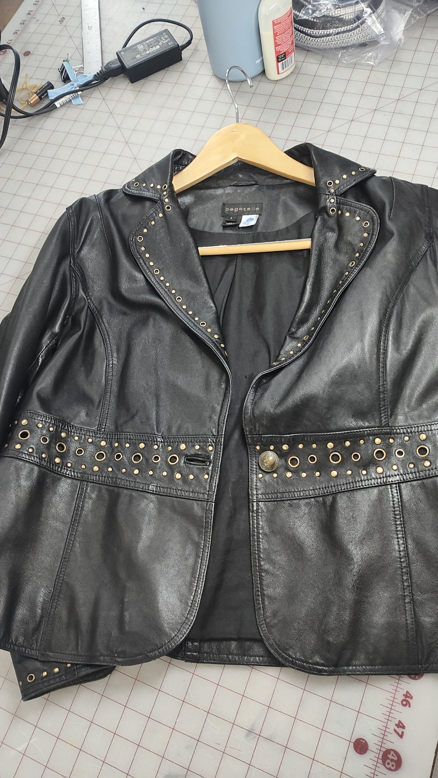 clean and polish leather jacket