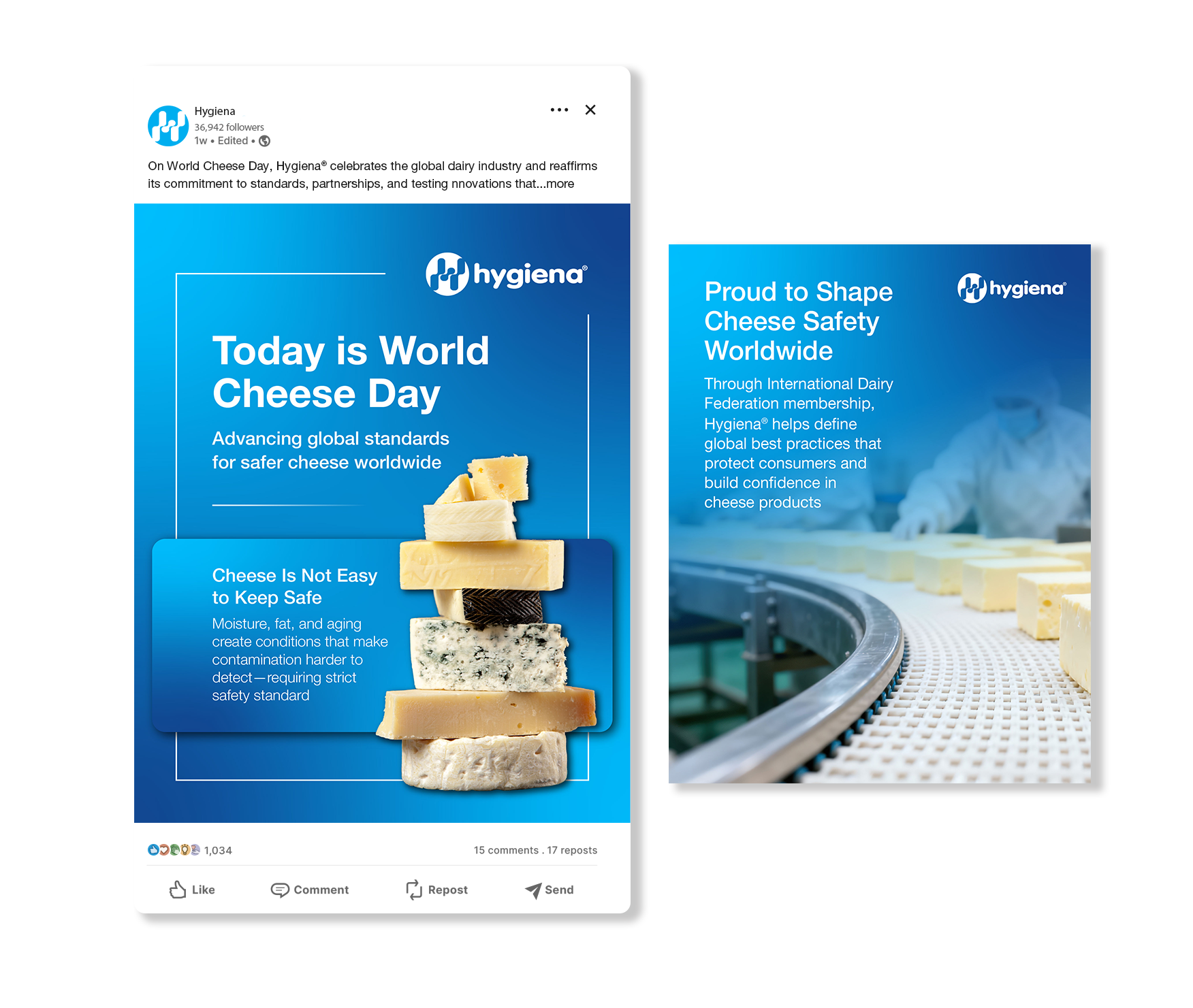 Hygiena LinkedIn Posts