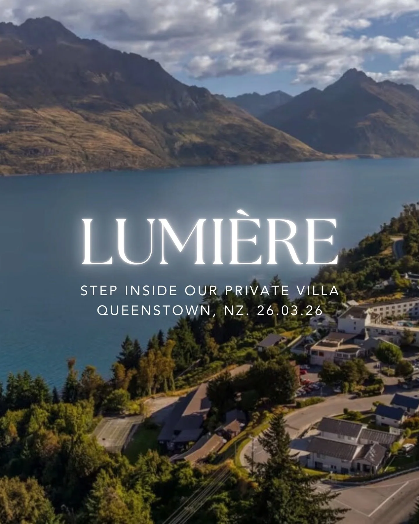 Step inside our private villa.

Queenstown, New Zealand.
26.03.26.

Four days held in one of the most breathtaking landscapes in the world. 

Mornings overlooking snow-capped mountains.
Long, intentional conversations by the fire.
Luxury, stillness, 