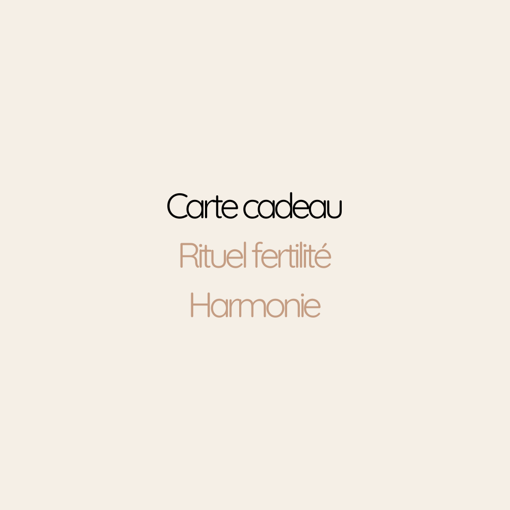 Carte Cadeau Rituel fertilité Harmonie | 2h30