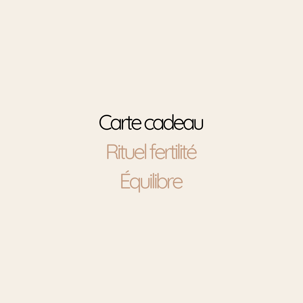 Carte Cadeau Rituel fertilité Équilibre | 3h