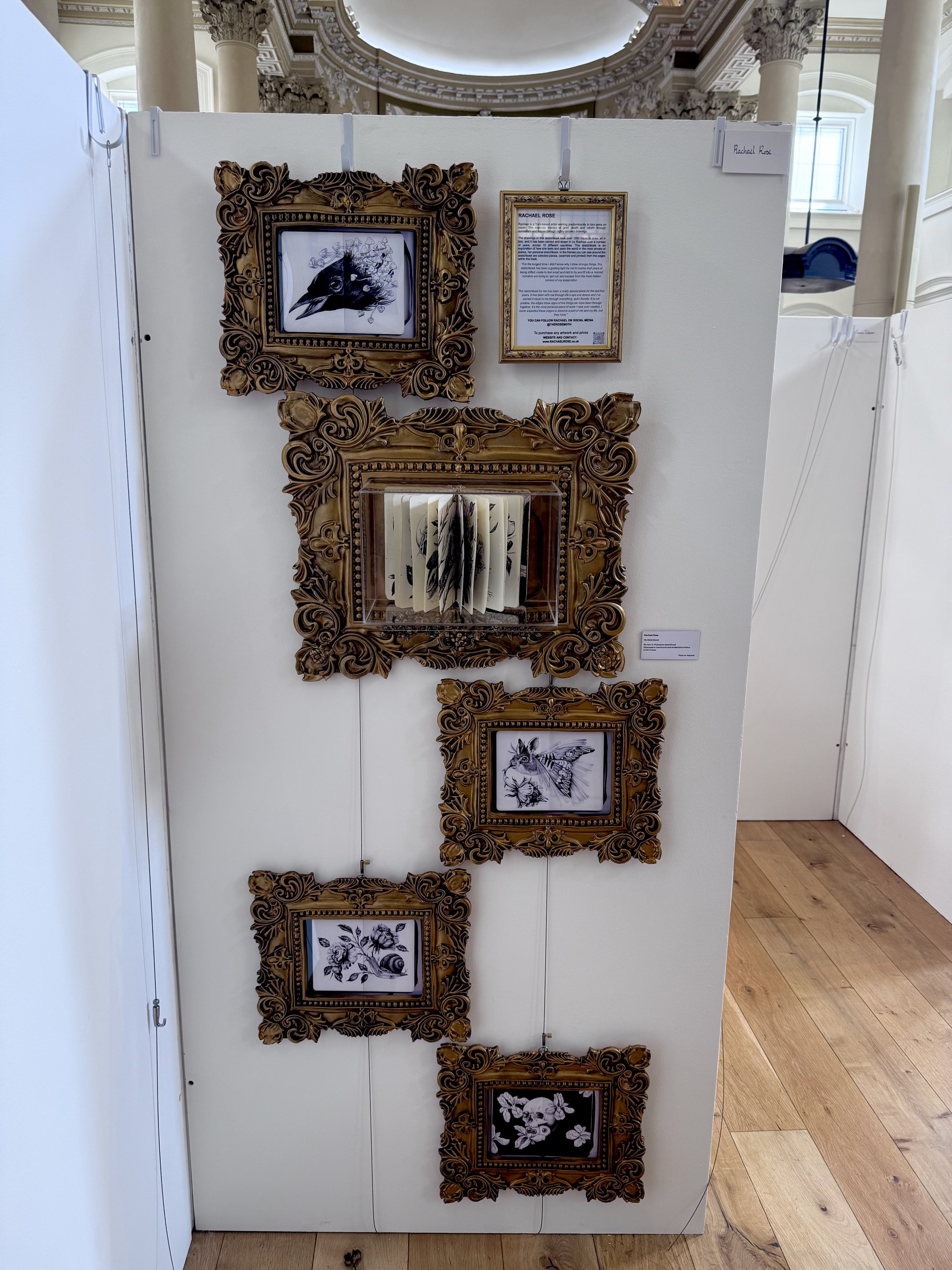 Exhibition layout showing the full collection
