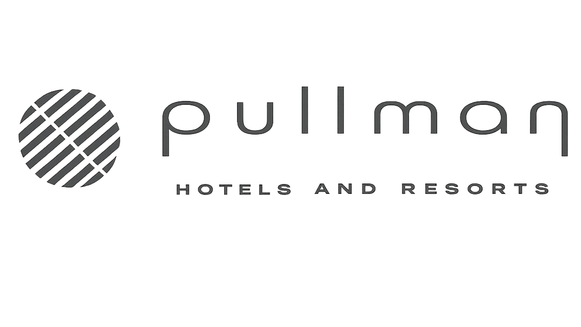 Pullman Hotels and Resorts logo with a circular striped icon and the company name in black text.