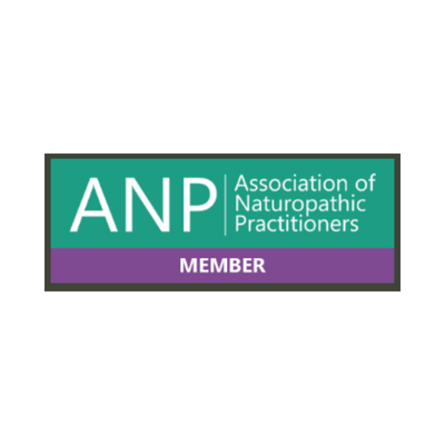 ANP member badge for the Association of Naturopathic Practitioners.