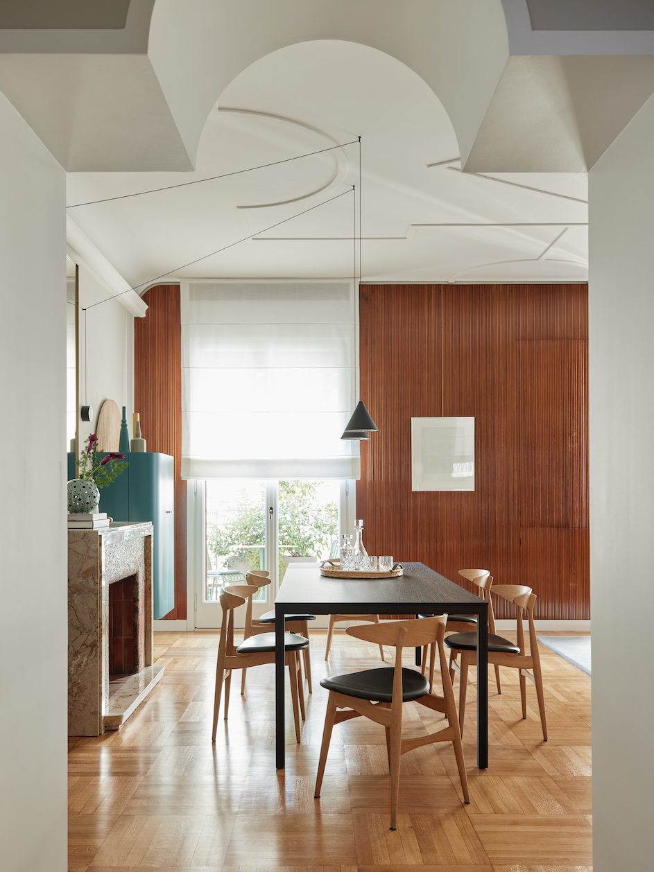 Ristrutturazione appartamento a Milano - Progetto architettonico di Emanuele Durola - Anni 50 - Piero Portaluppi