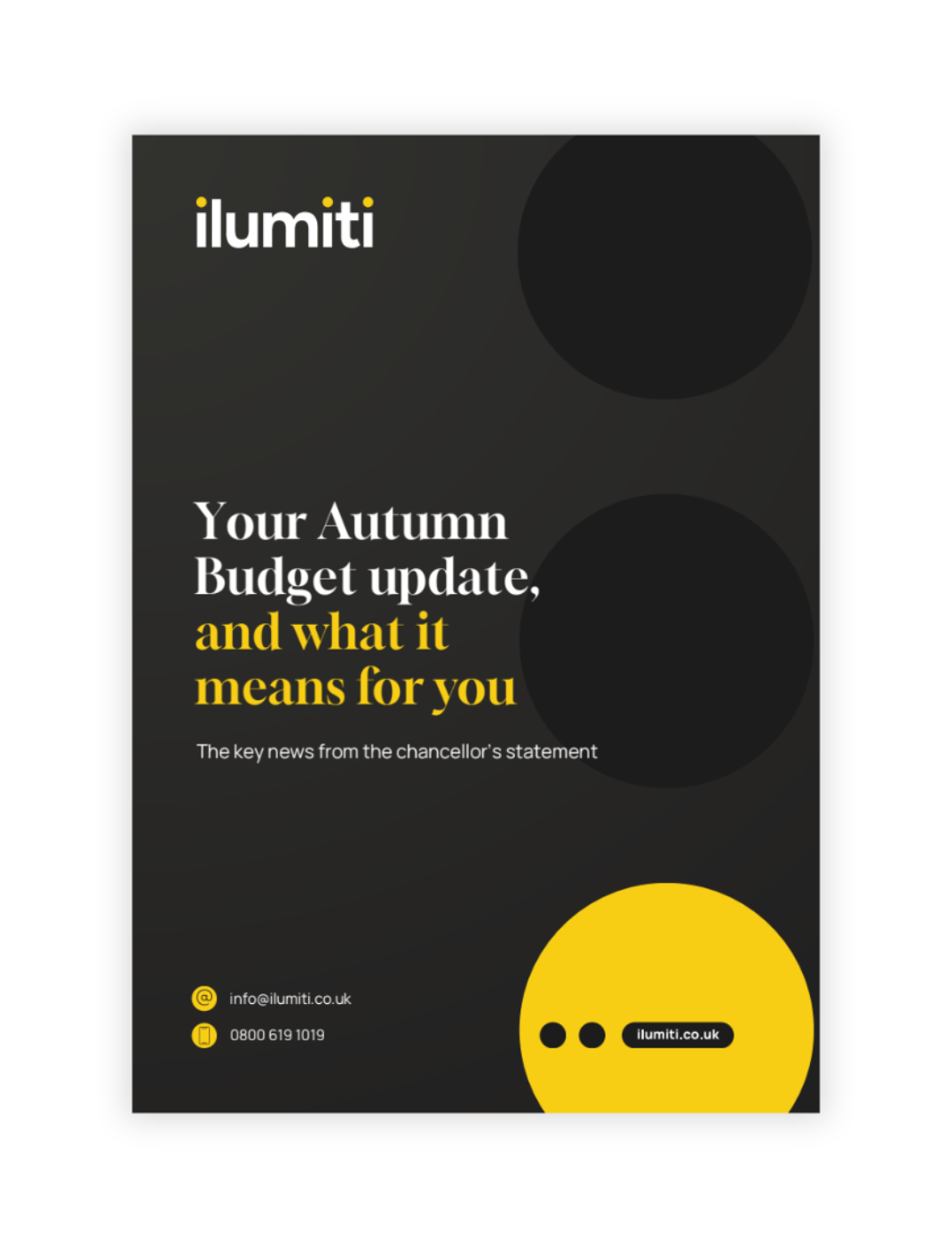 Your Autumn Budget update, and what it means for you