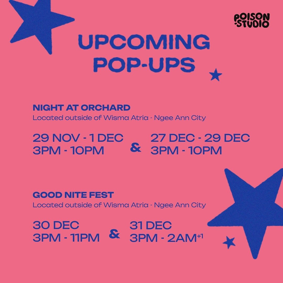 NOV &amp; DEC date nights with us 👩🏻&zwj;🔬🧪

𝕹𝖎𝖌𝖍𝖙 𝖆𝖙 𝕺𝖗𝖈𝖍𝖆𝖗𝖉
29 November &mdash; 1 December, 3 to 10pm
27 &mdash; 29 December, 3 to 10pm

𝕲𝖔𝖔𝖉 𝕹𝖎𝖙𝖊 𝕱𝖊𝖘𝖙
30 December, 3 to 11pm
31 December, 3 to 2am

There will be exclus