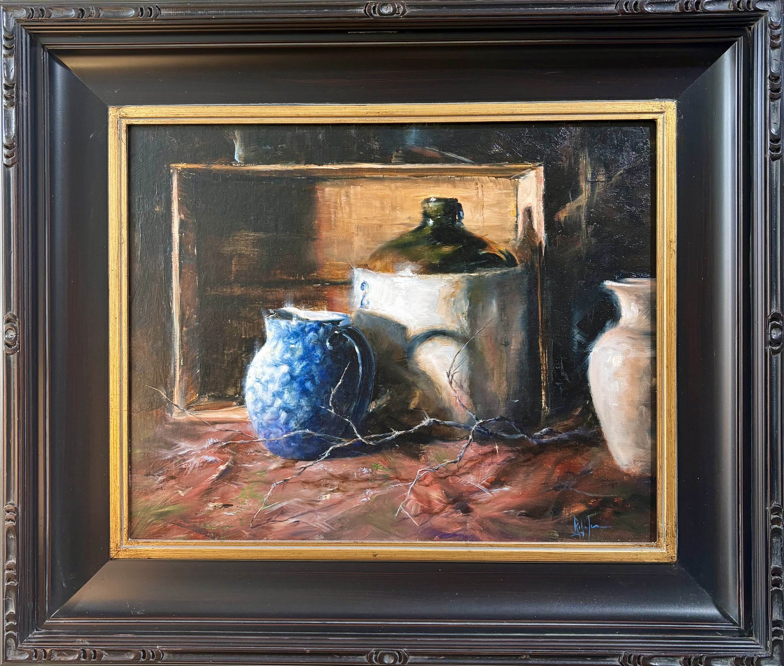 Wood and Clay | Oil on Canvas 16" x 20" | 23.5" x 27.5" Framed | 2700