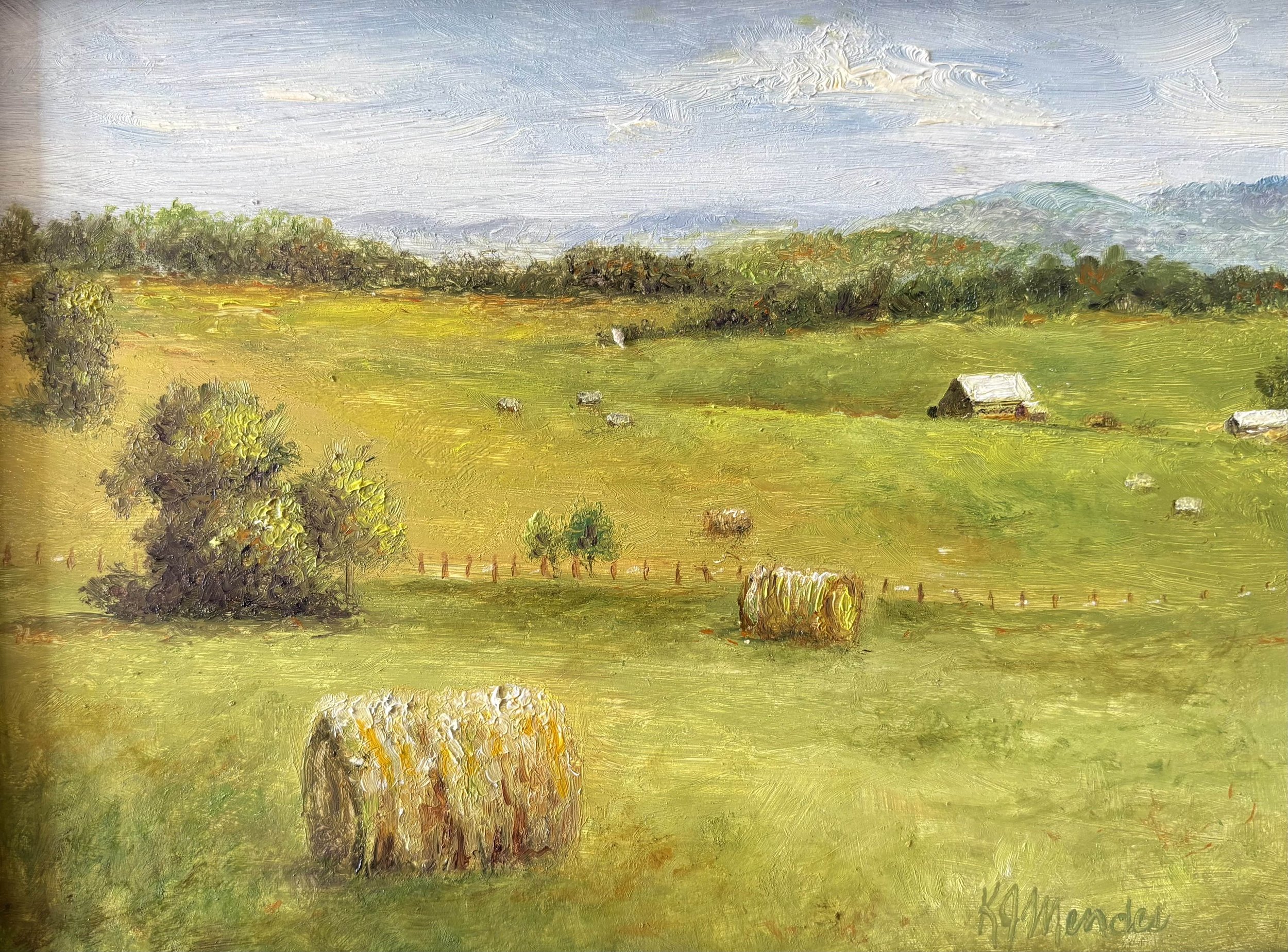 Farmlands | Oil on Board | 6" x 8" Framed | 135