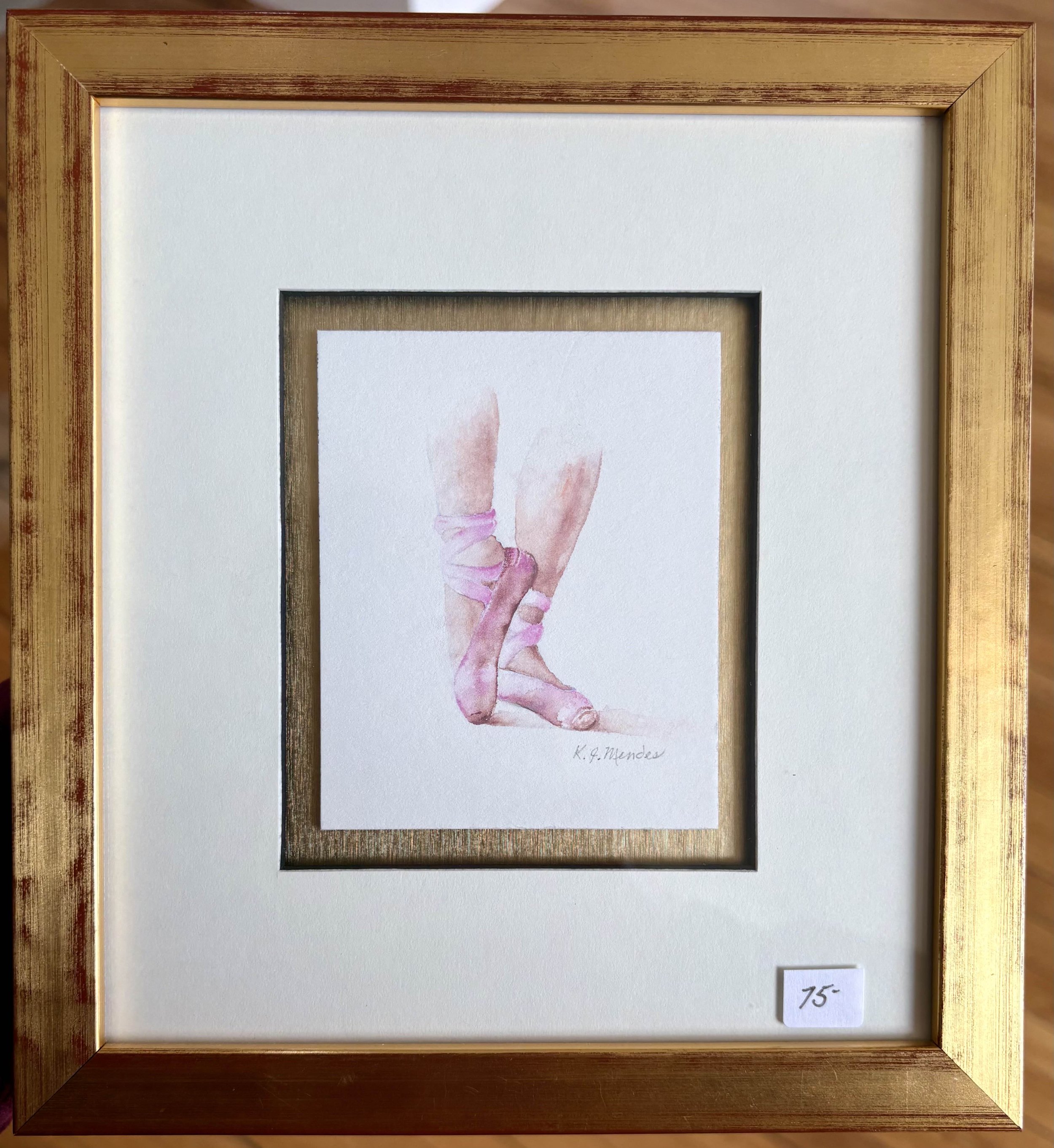 Watercolor | 7" x 7" Framed | 75