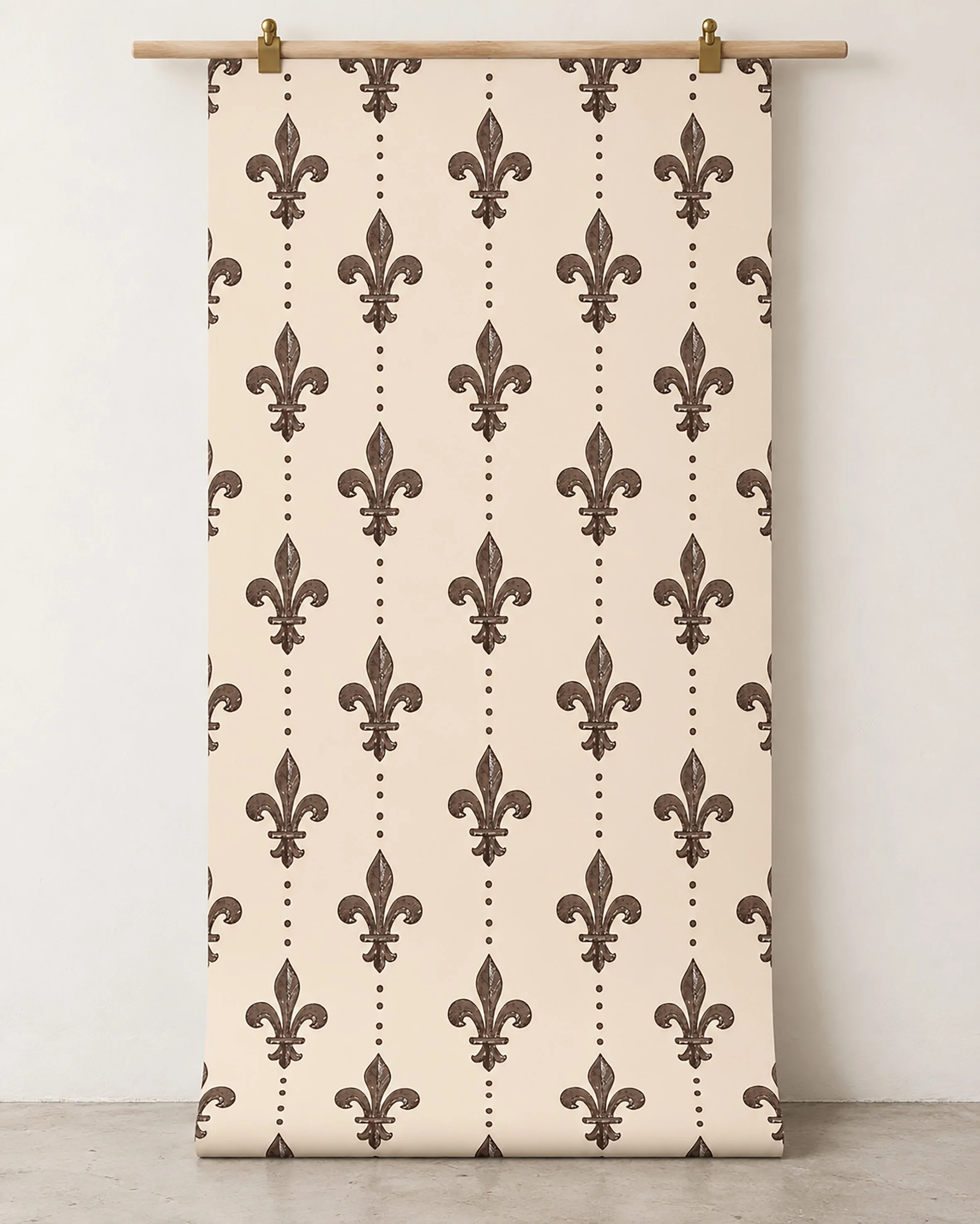 SHEET OF FLEUR DE LIS WALLPAPER_BROWN.jpg