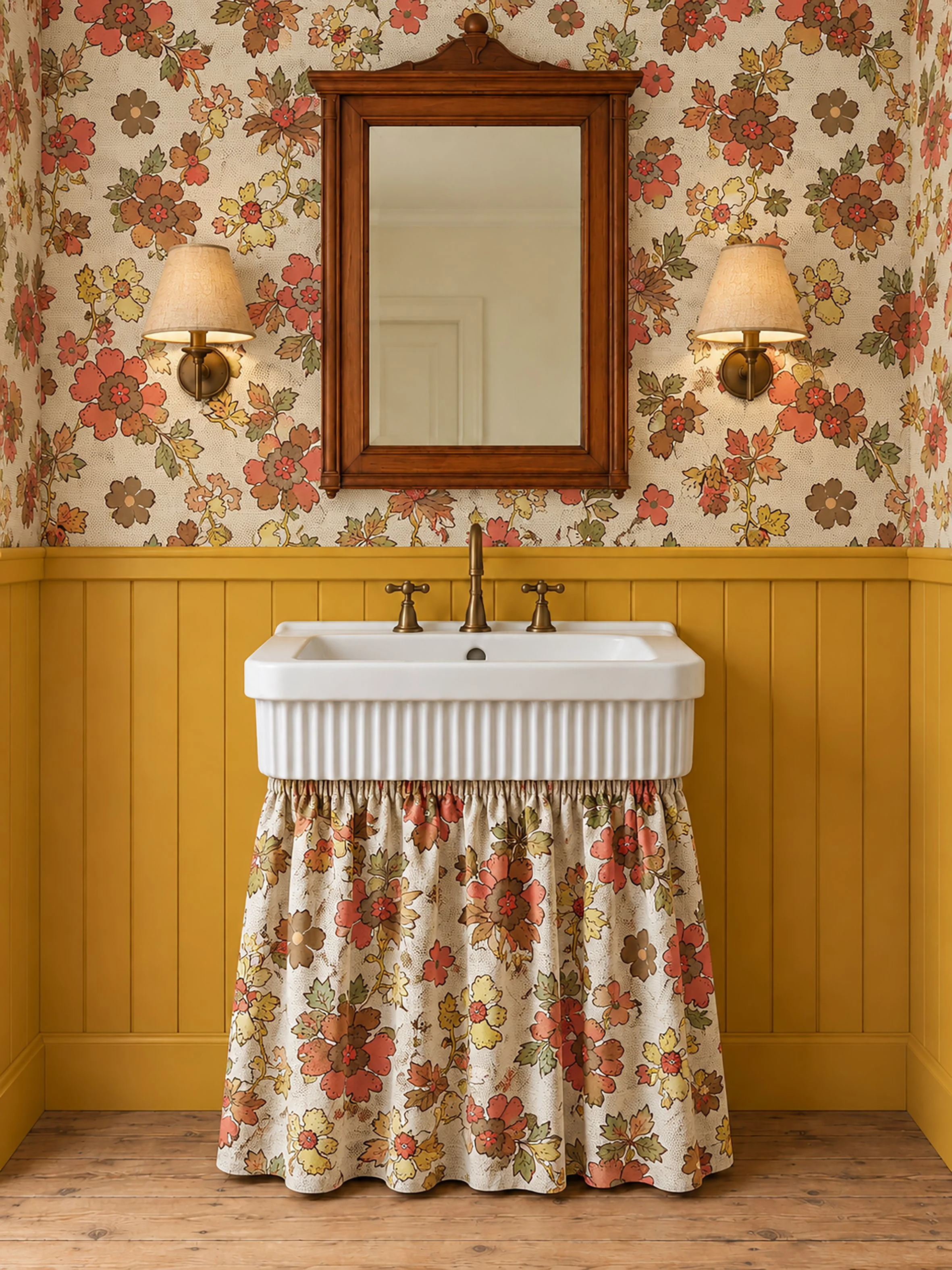 "Granny's Retro Flowers" Organic Fabric
