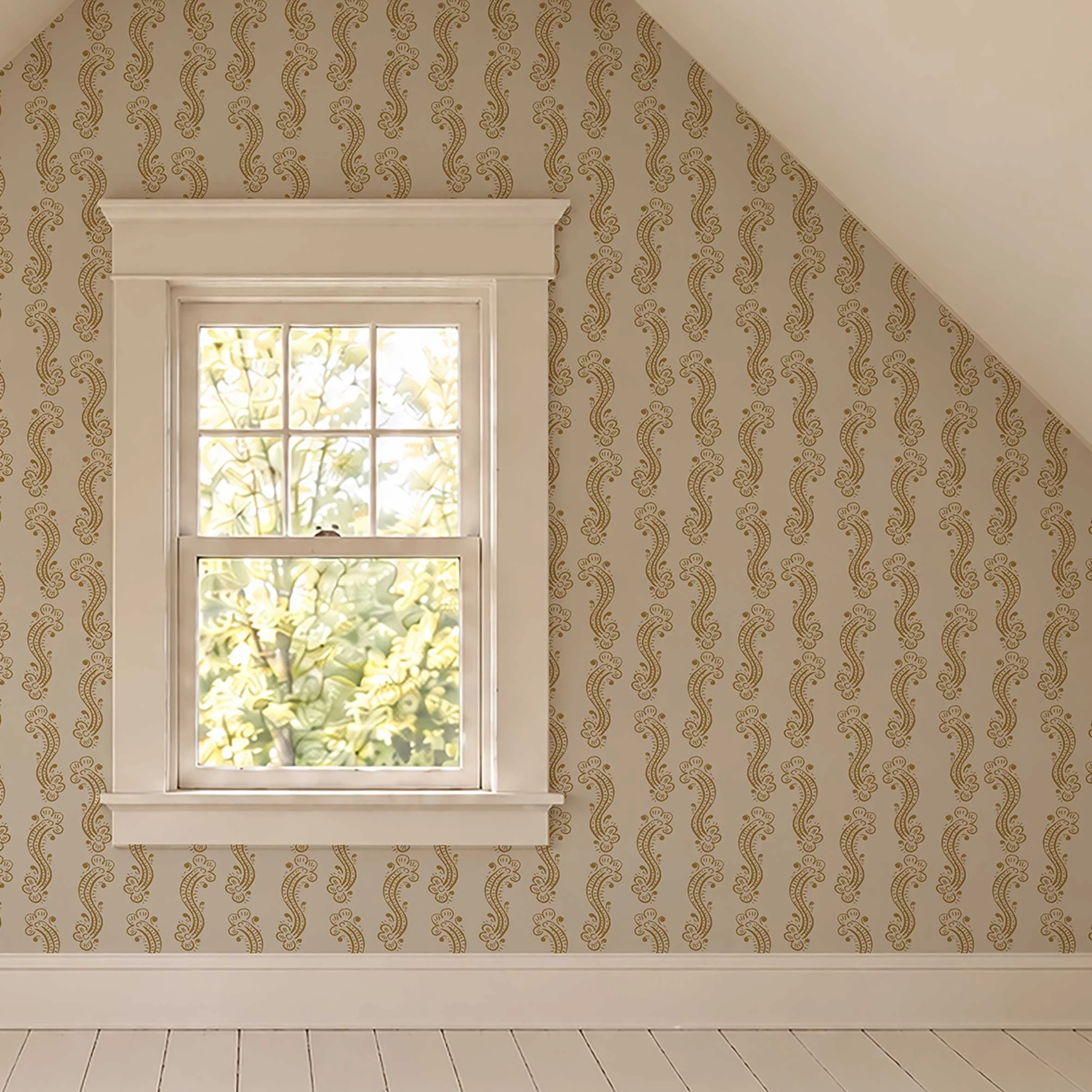 Wallpaper "Cedilla" - Squiggle Stripe: Multiple Colourways