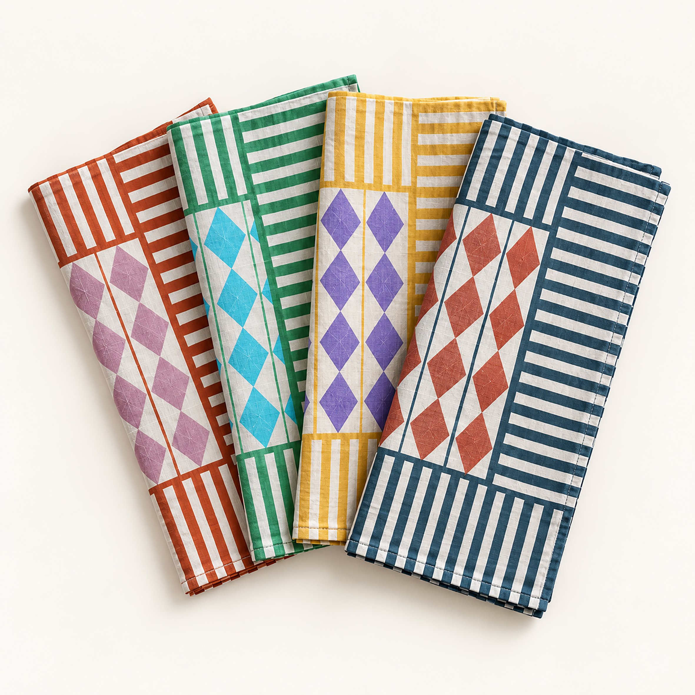 set of four diamond napkins.jpg