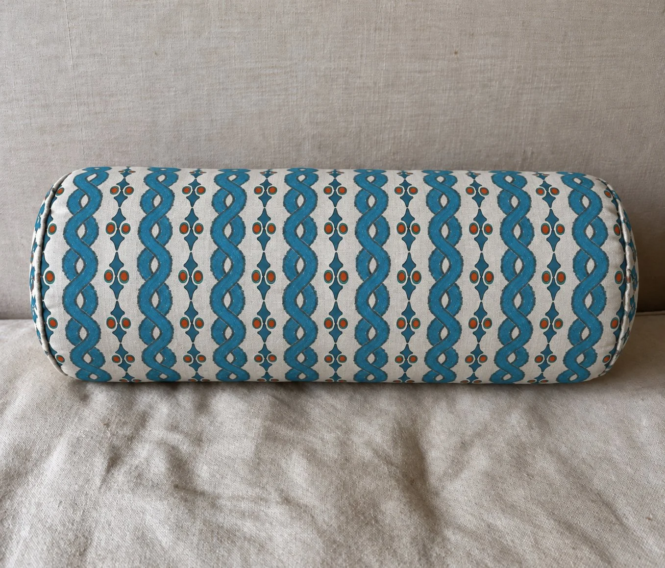 "Dicken" Organic Twist Stripe Fabric: Multiple Colourways