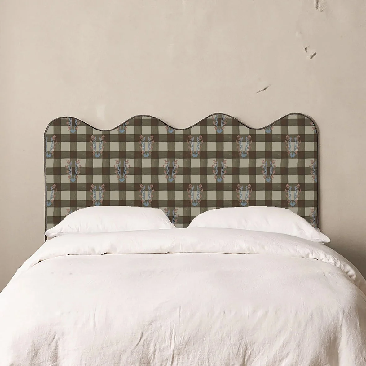 "Billie" Gingham Floral Fabric