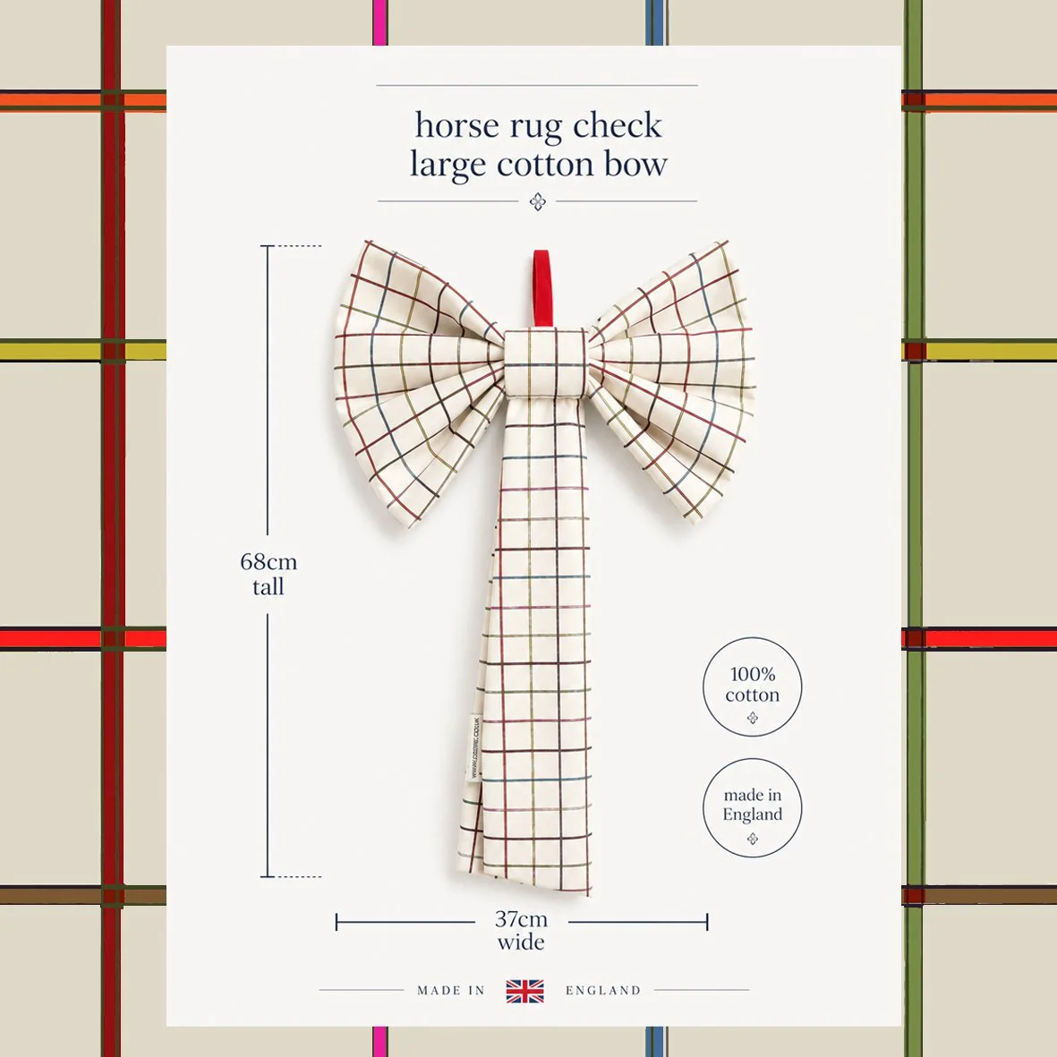 studio details horse rug check bow3.jpg