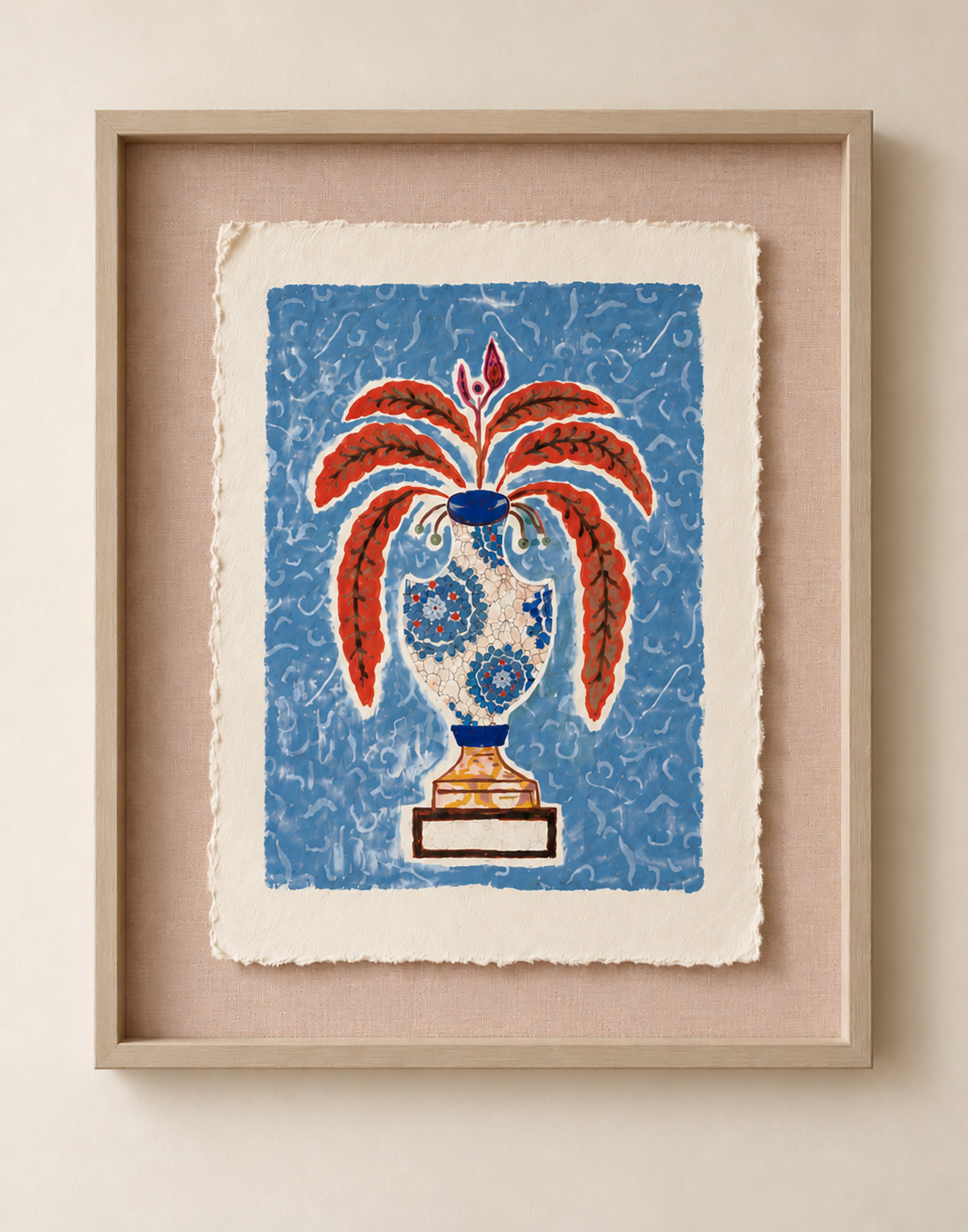 "A Moroccan Vase" Signed Art Print