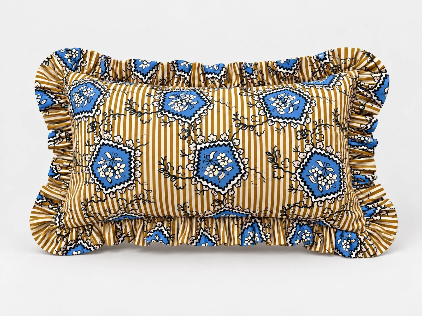 Patterned Blue Floral Ruffle Pillow.jpg