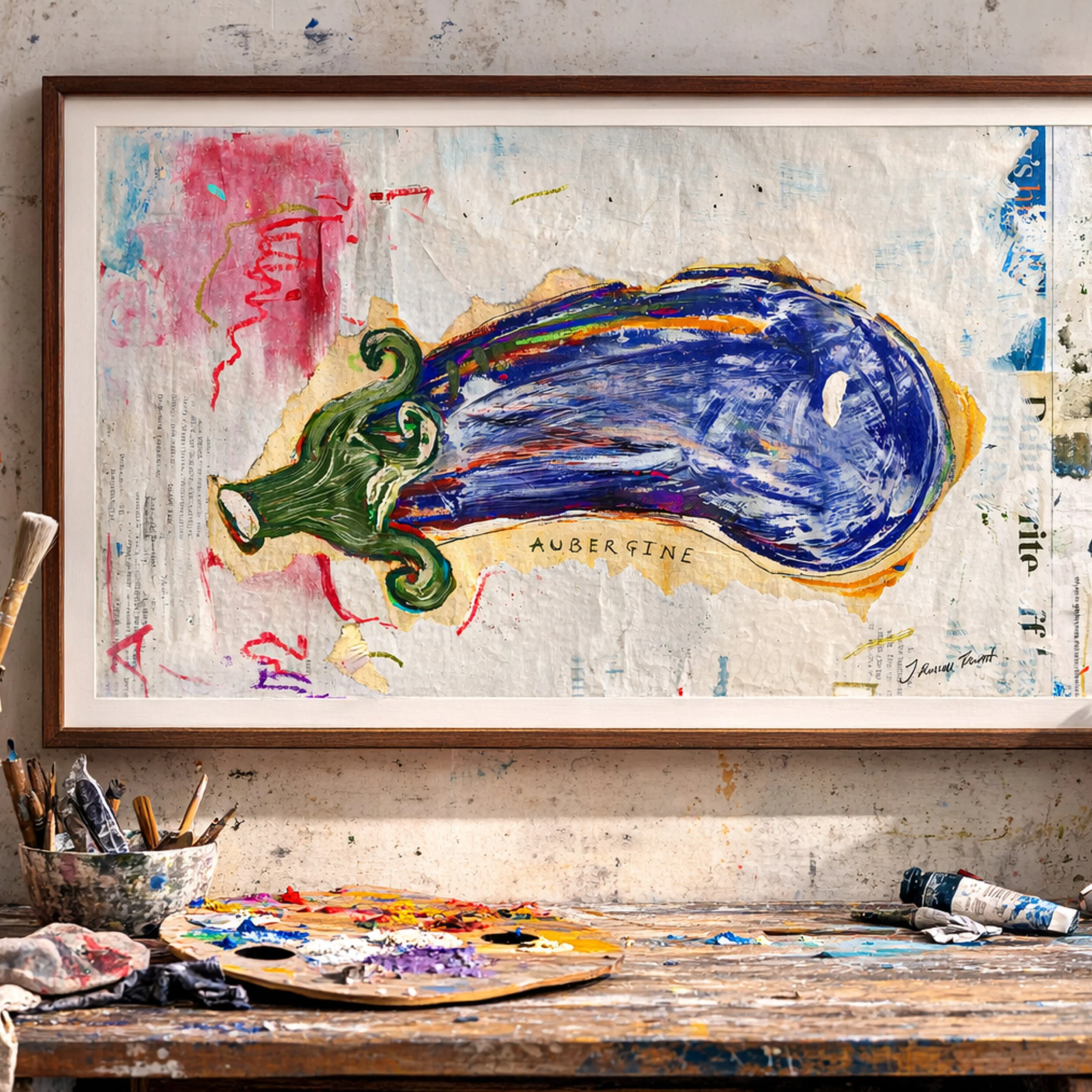 "Aubergine" Fine Art Print. Signed, Limited Edition
