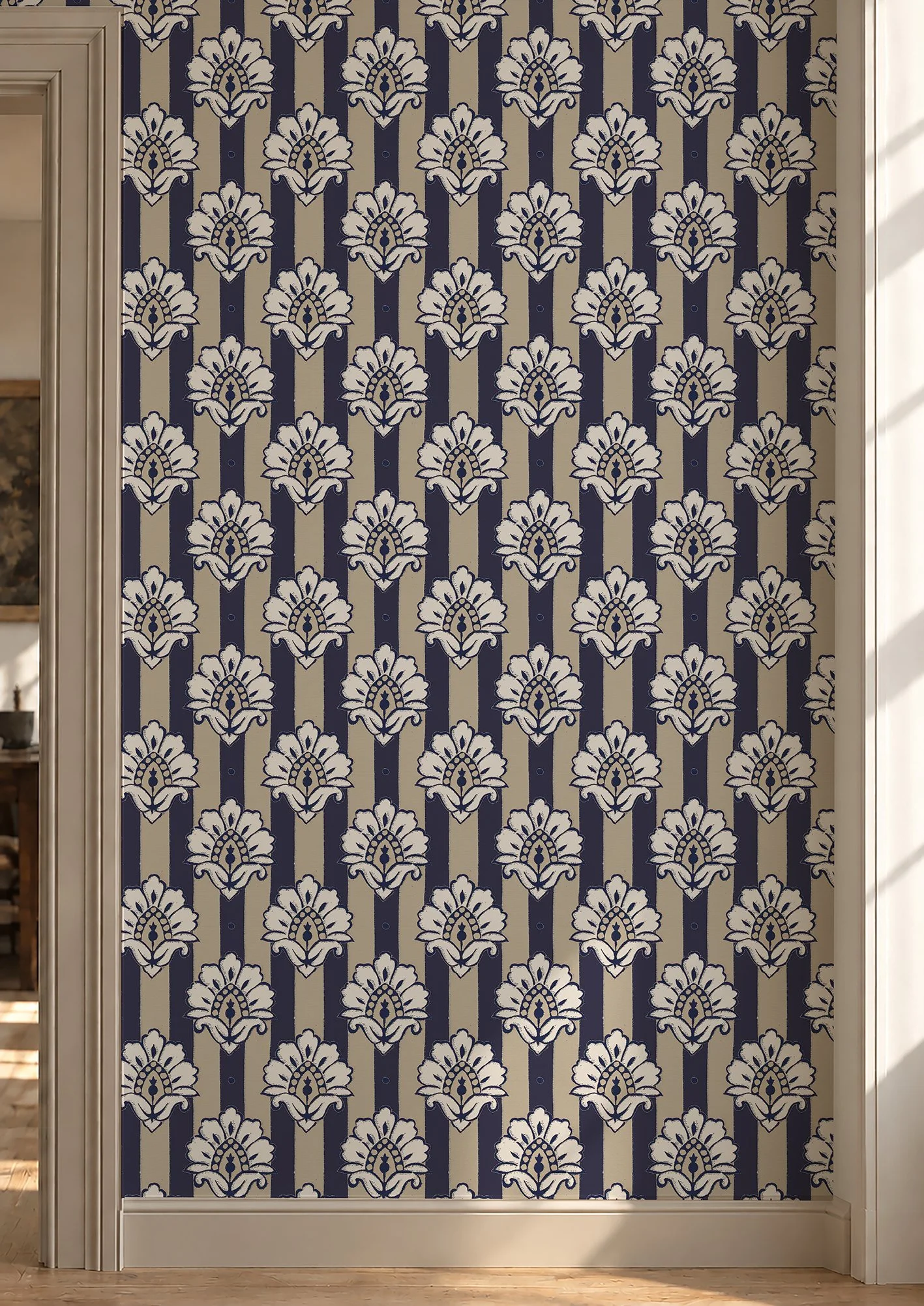 navy large celia wallpaper on the wall.jpg