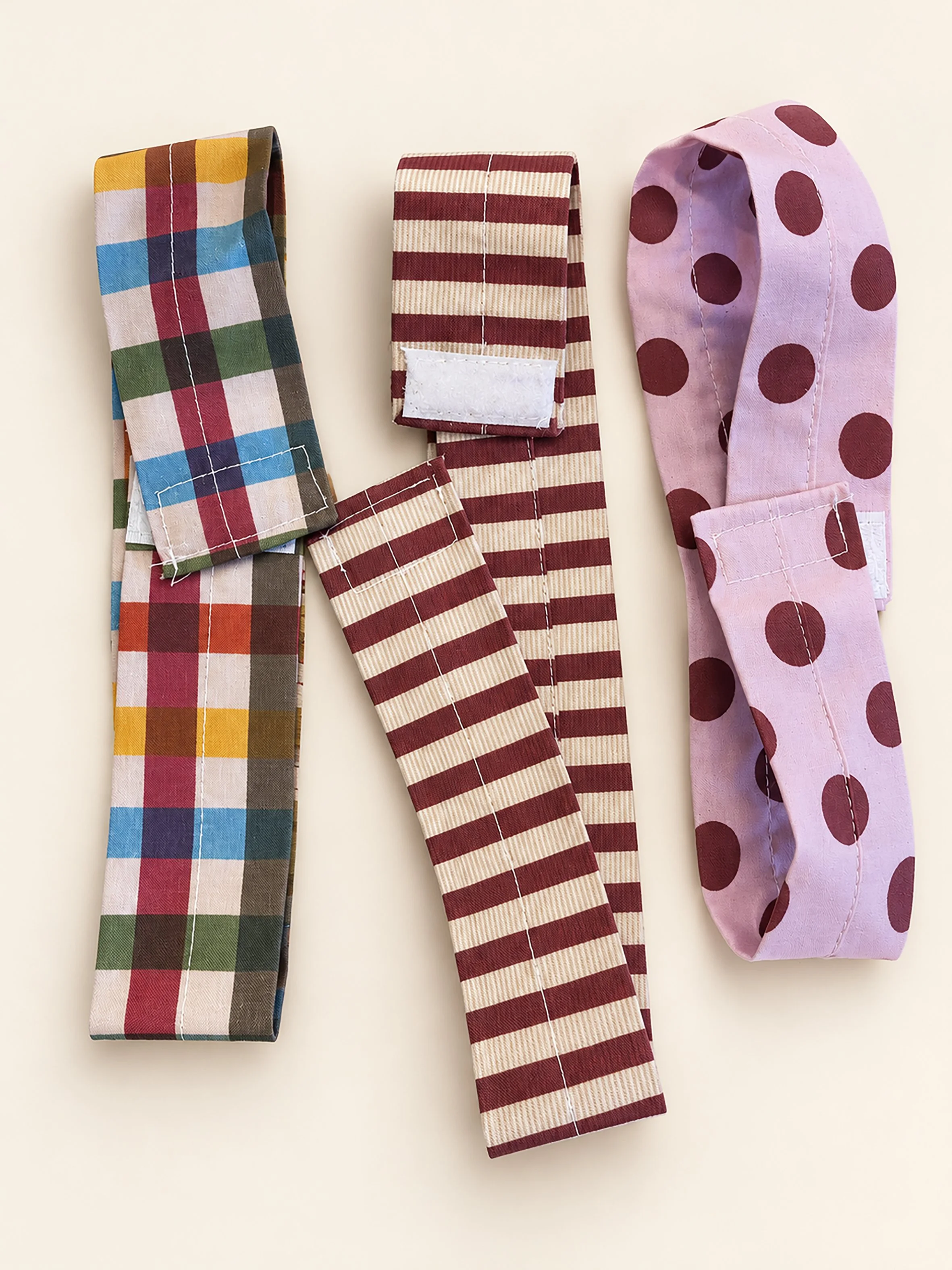 Three Patterned Fabric Loop Straps.jpg