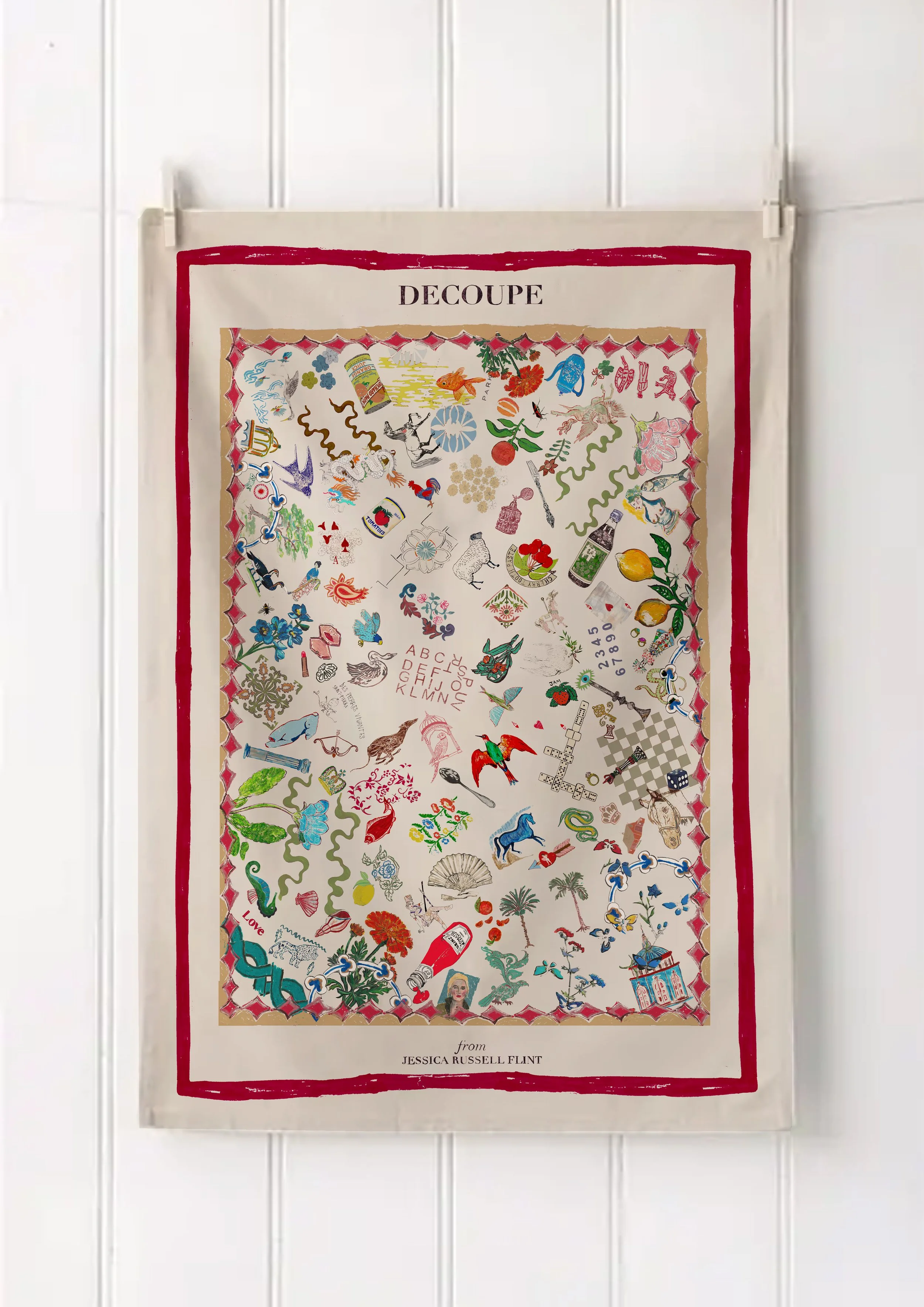 "Bits & Bobs" Wexford Large Linen Tea Towel