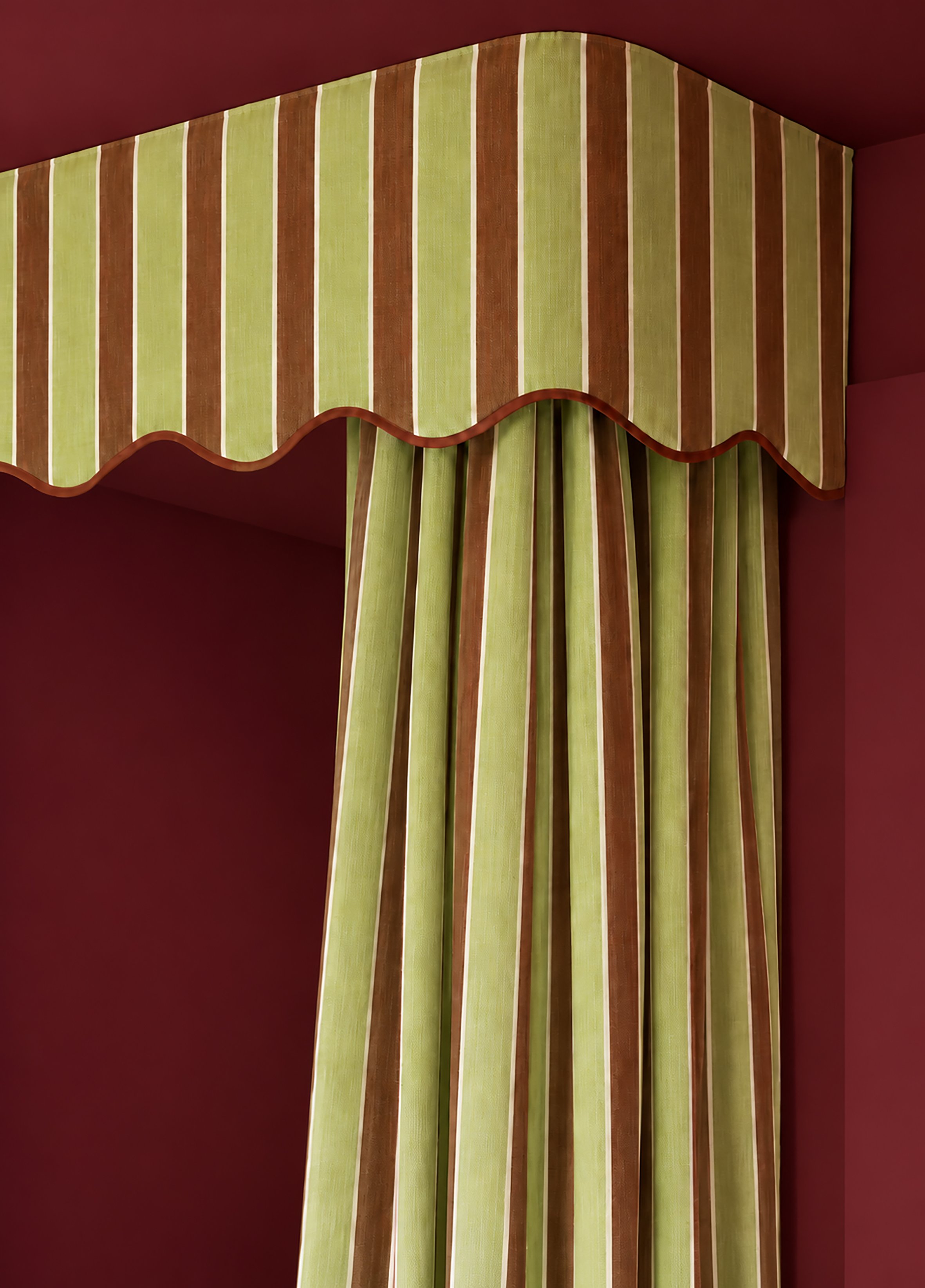 lime and chocolate ticking stripe valance for web.jpg