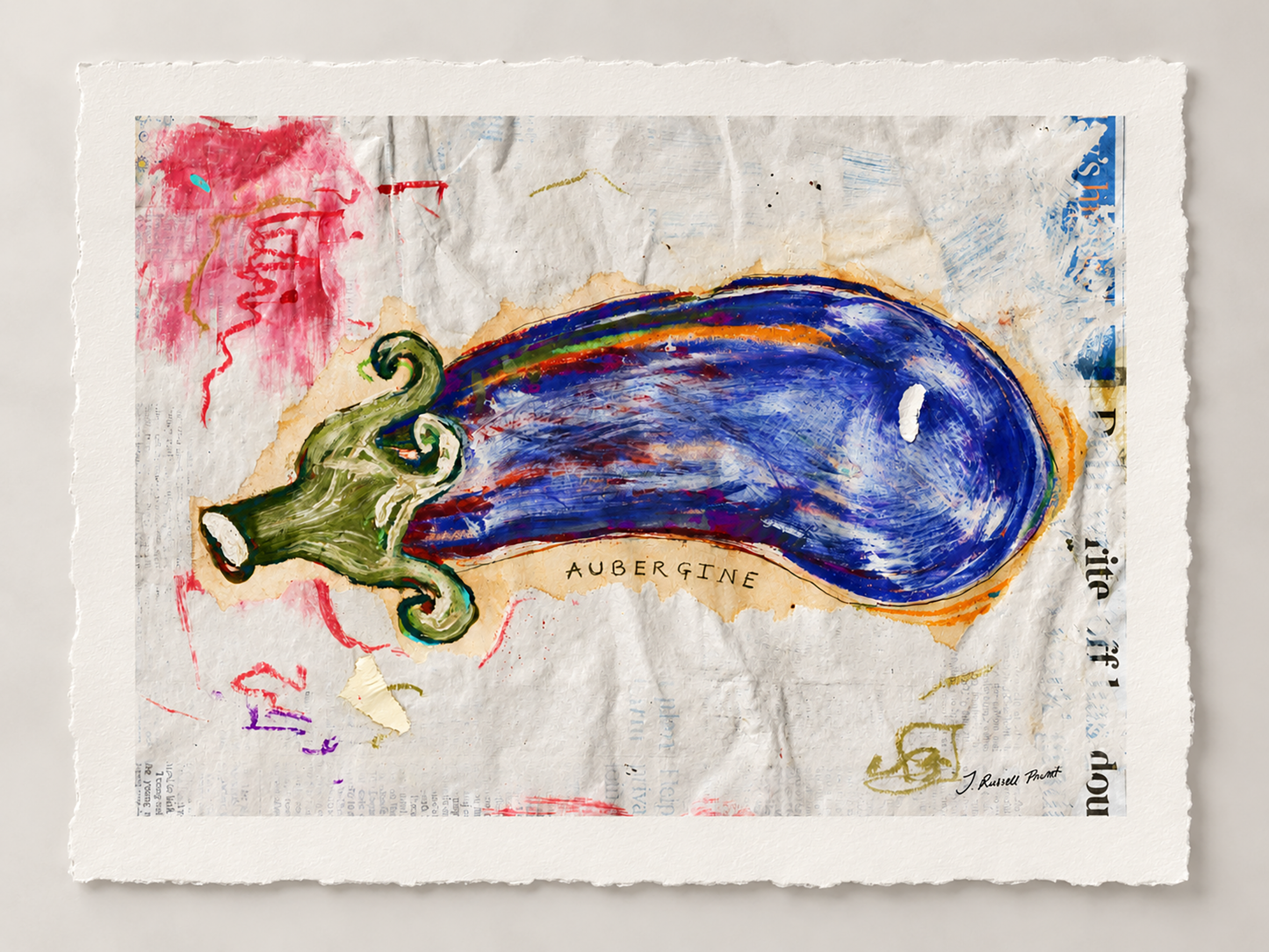 "Aubergine" Fine Art Print. Signed, Limited Edition