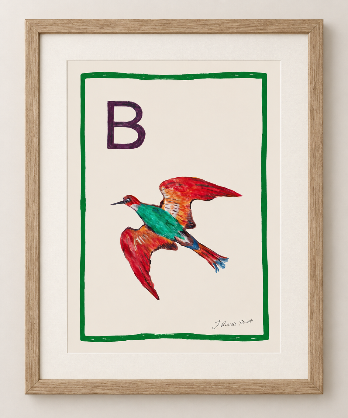 Alphabet Framed Art Print