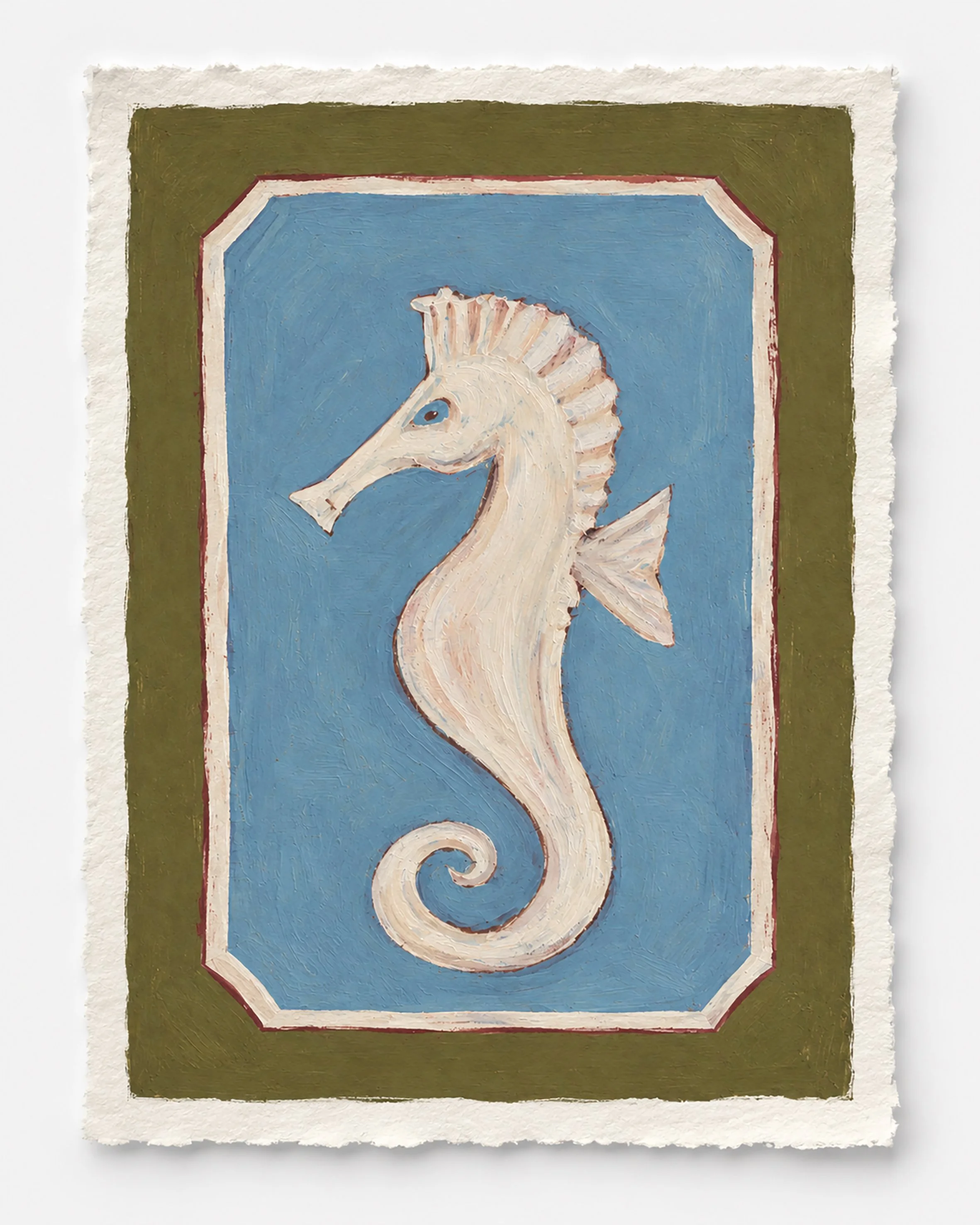 Hand-Painted Seahorse on Deckled Paper.jpg