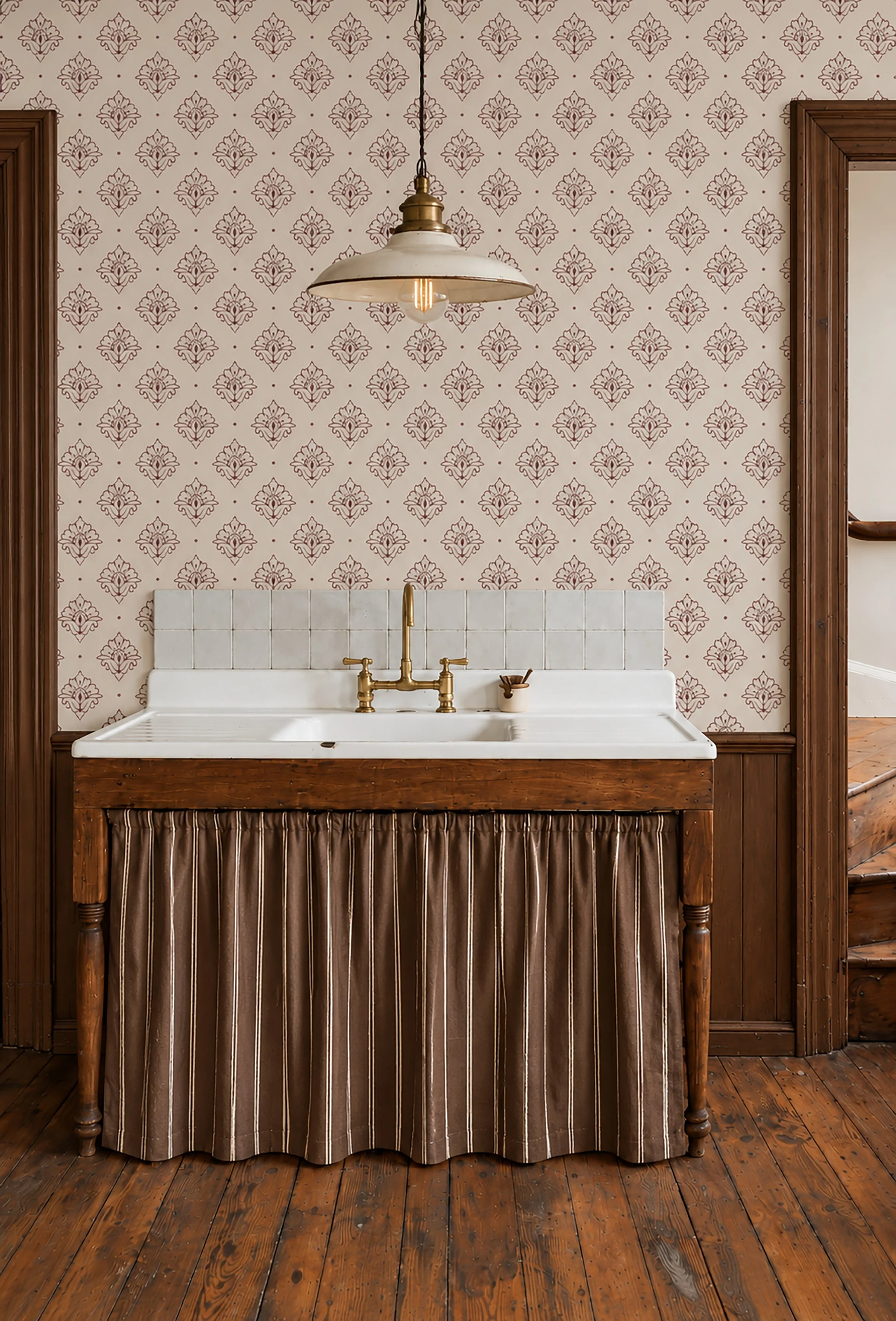 Celia Medium Block Print Wallpaper | Découpé | THREE COLOURWAYS