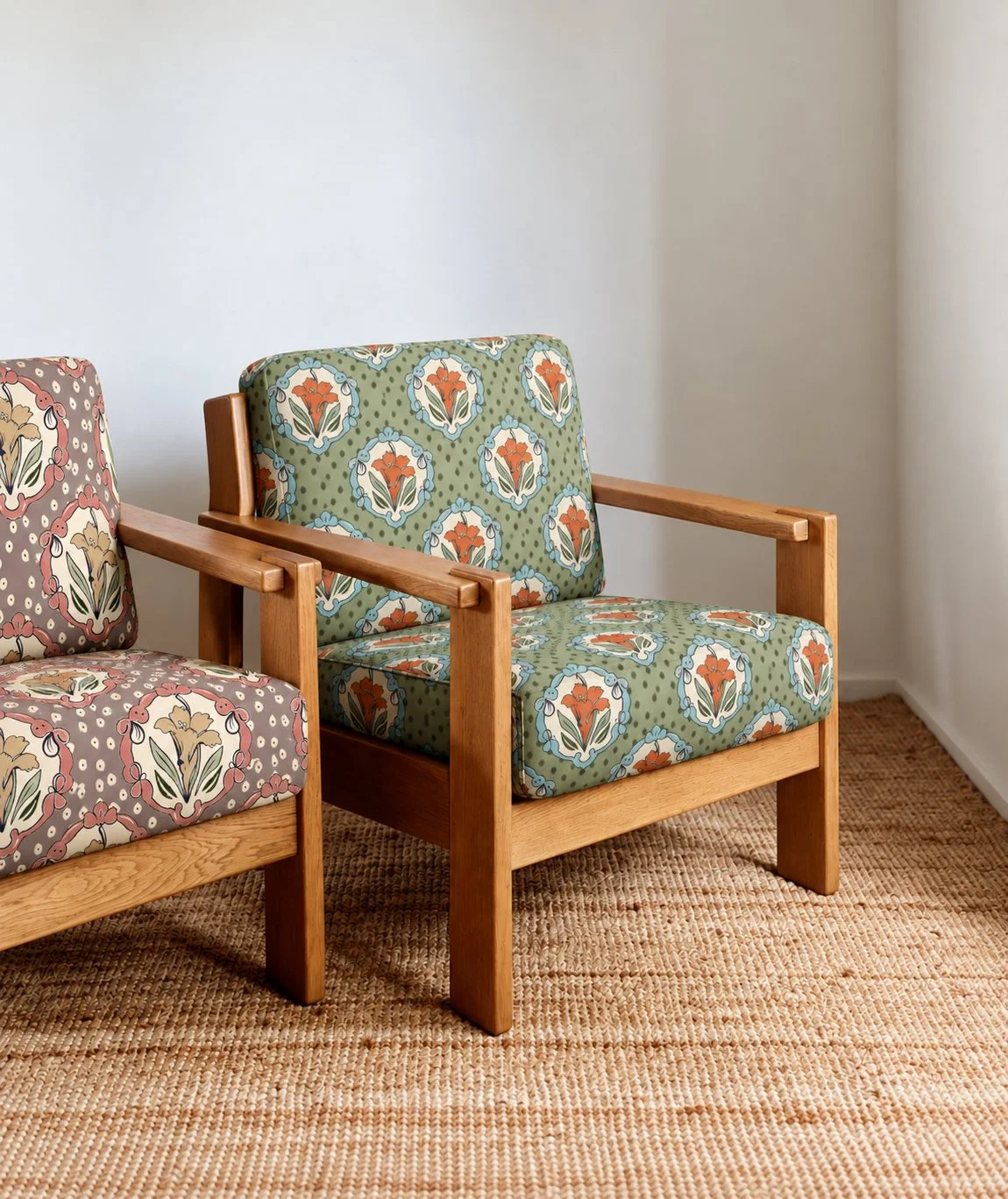 "Lily of the Valley" Organic Fabric: Multiple Colourways