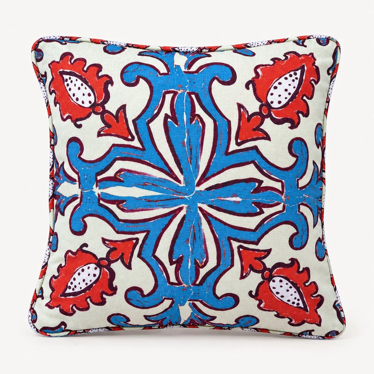 Moroccan Tile Print Cushion Cover