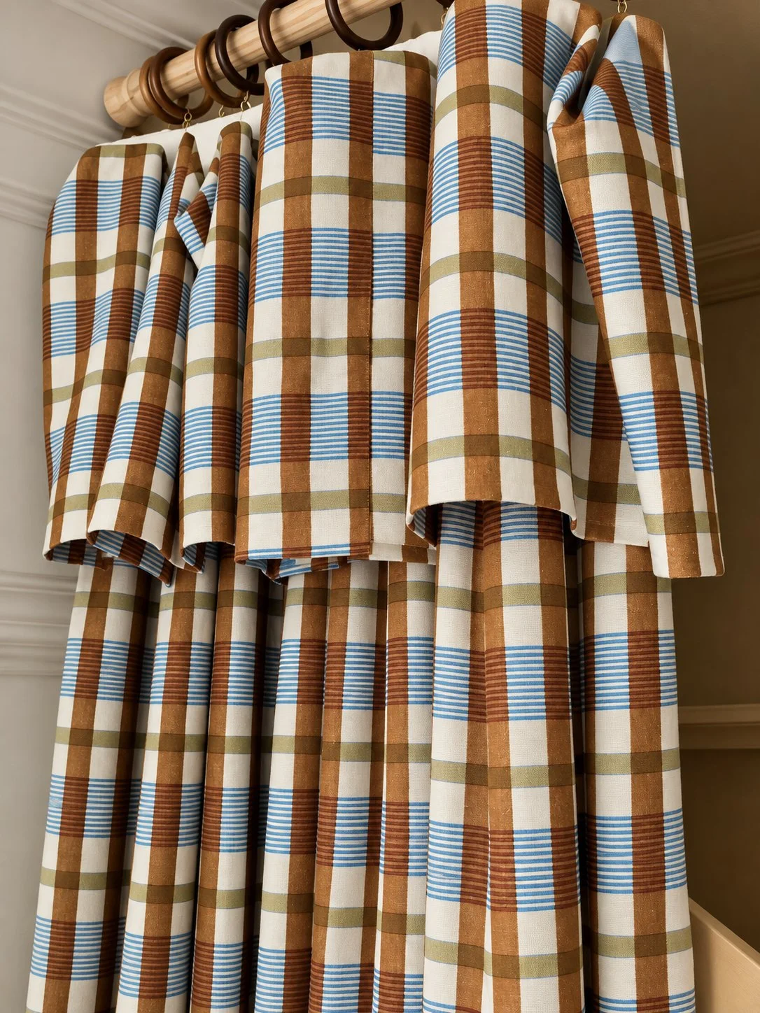 "Nordic Check" Organic Fabric: Three Colourways