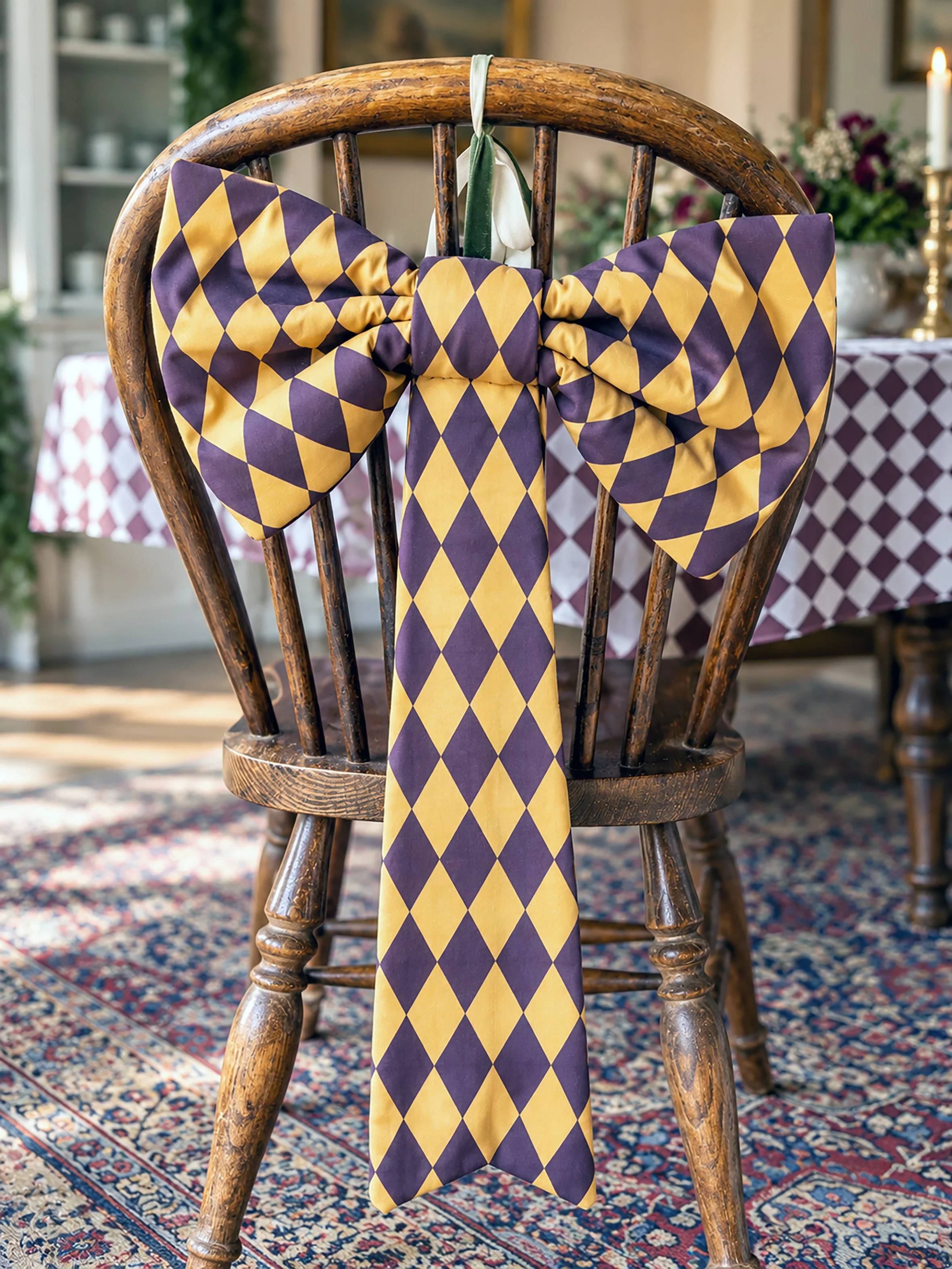 Plum and Mustard Bow Chair.jpg