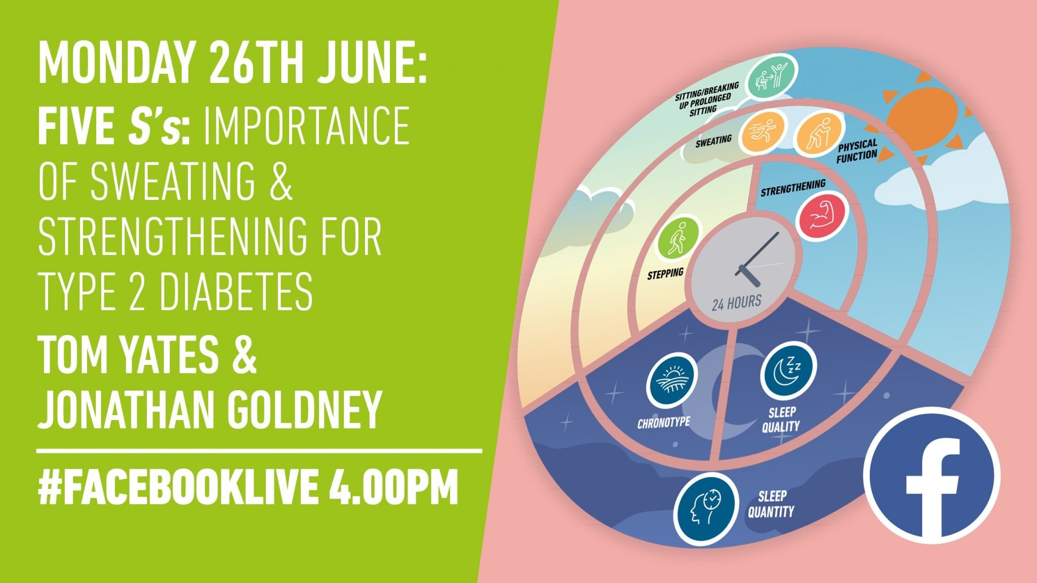 Sweating and strengthening to be at forefront of live online event